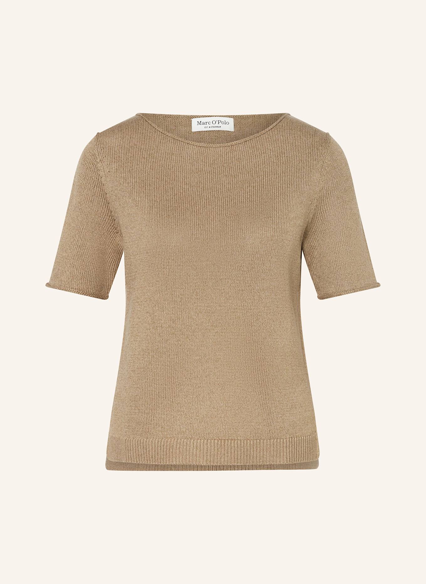 Marc O'Polo Strickshirt mit Leinen: BEIGE