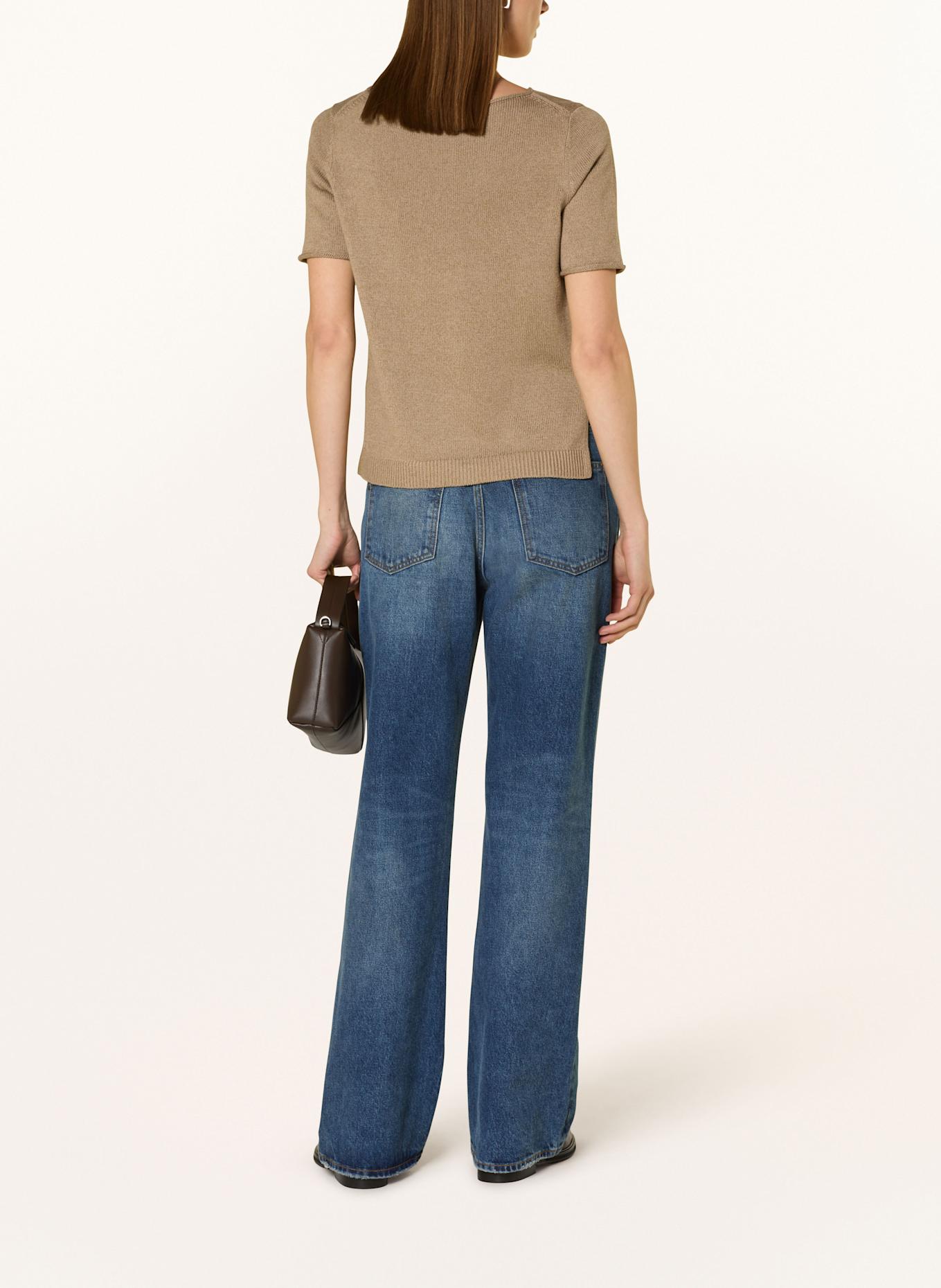 Marc O'Polo Strickshirt mit Leinen: BEIGE