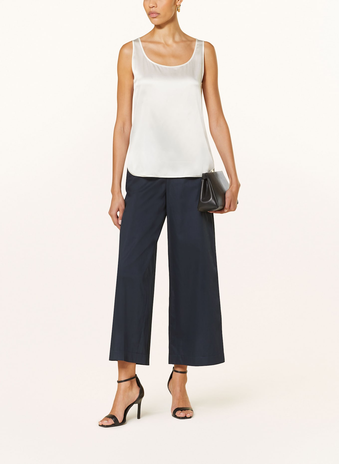 MM by Max Mara Top en satin PAN en soie: BLANC