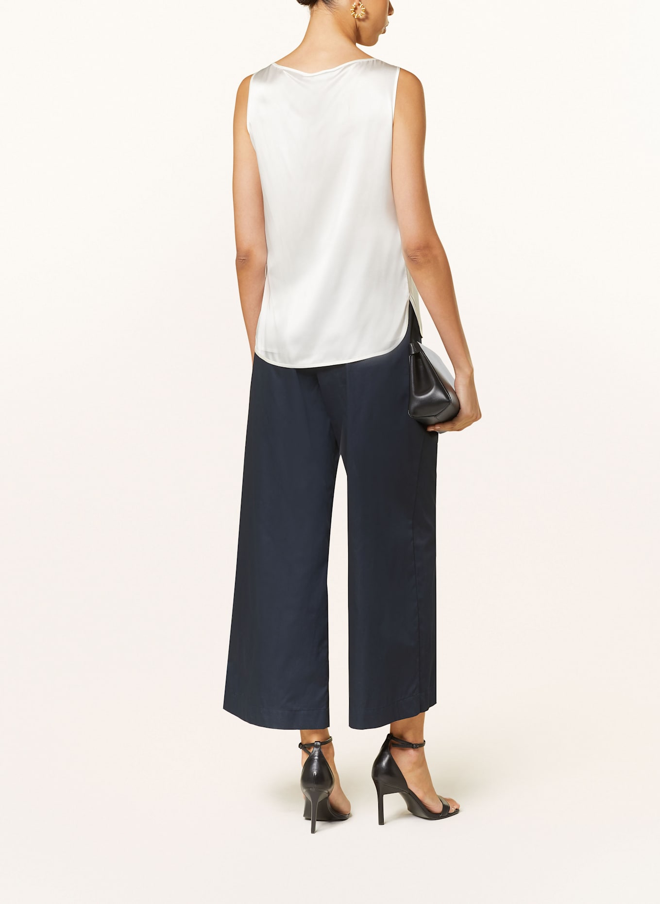 MM by Max Mara Top en satin PAN en soie: BLANC