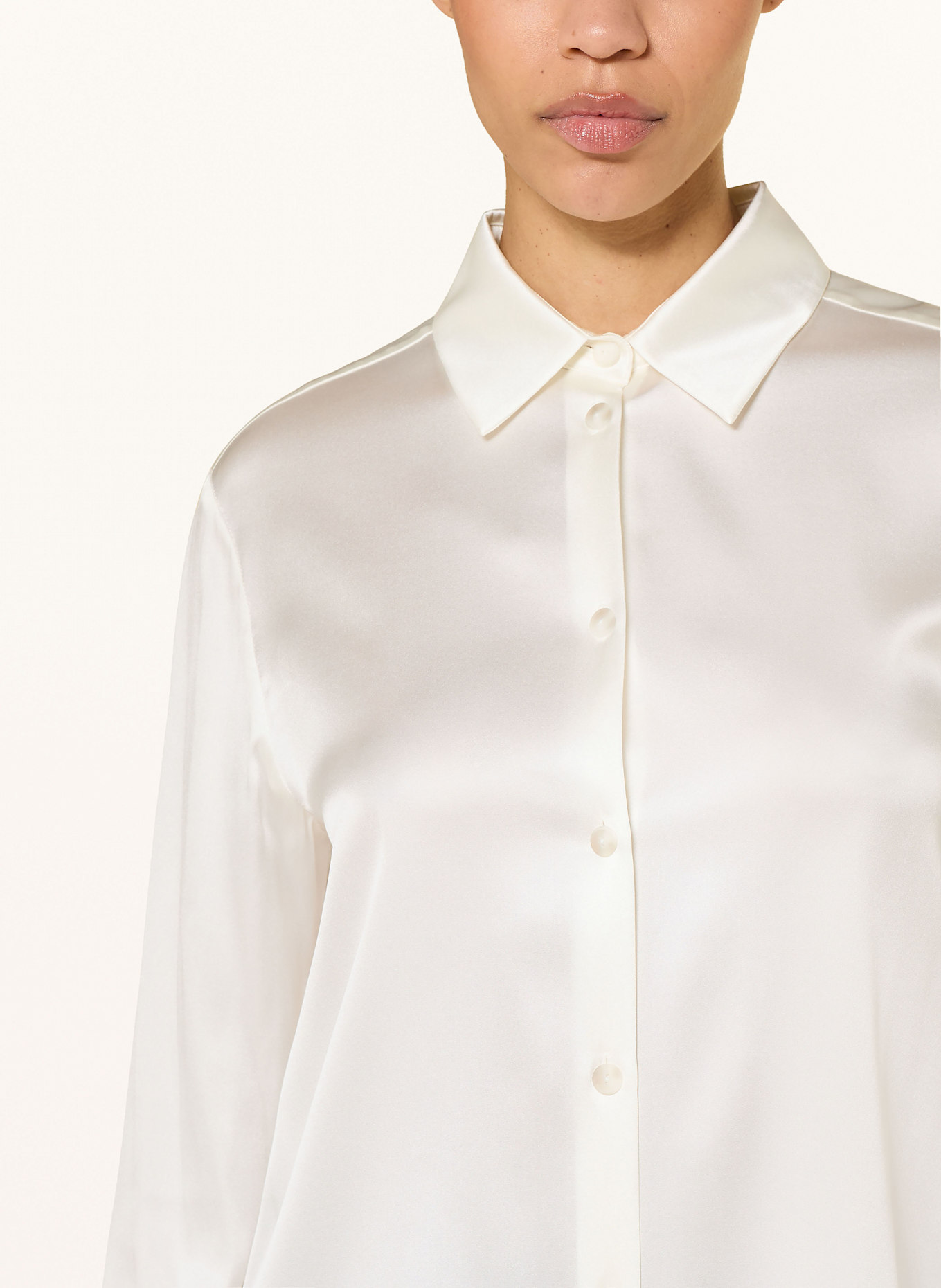MM KADIAK silk shirt Tigres blouse: ECRU