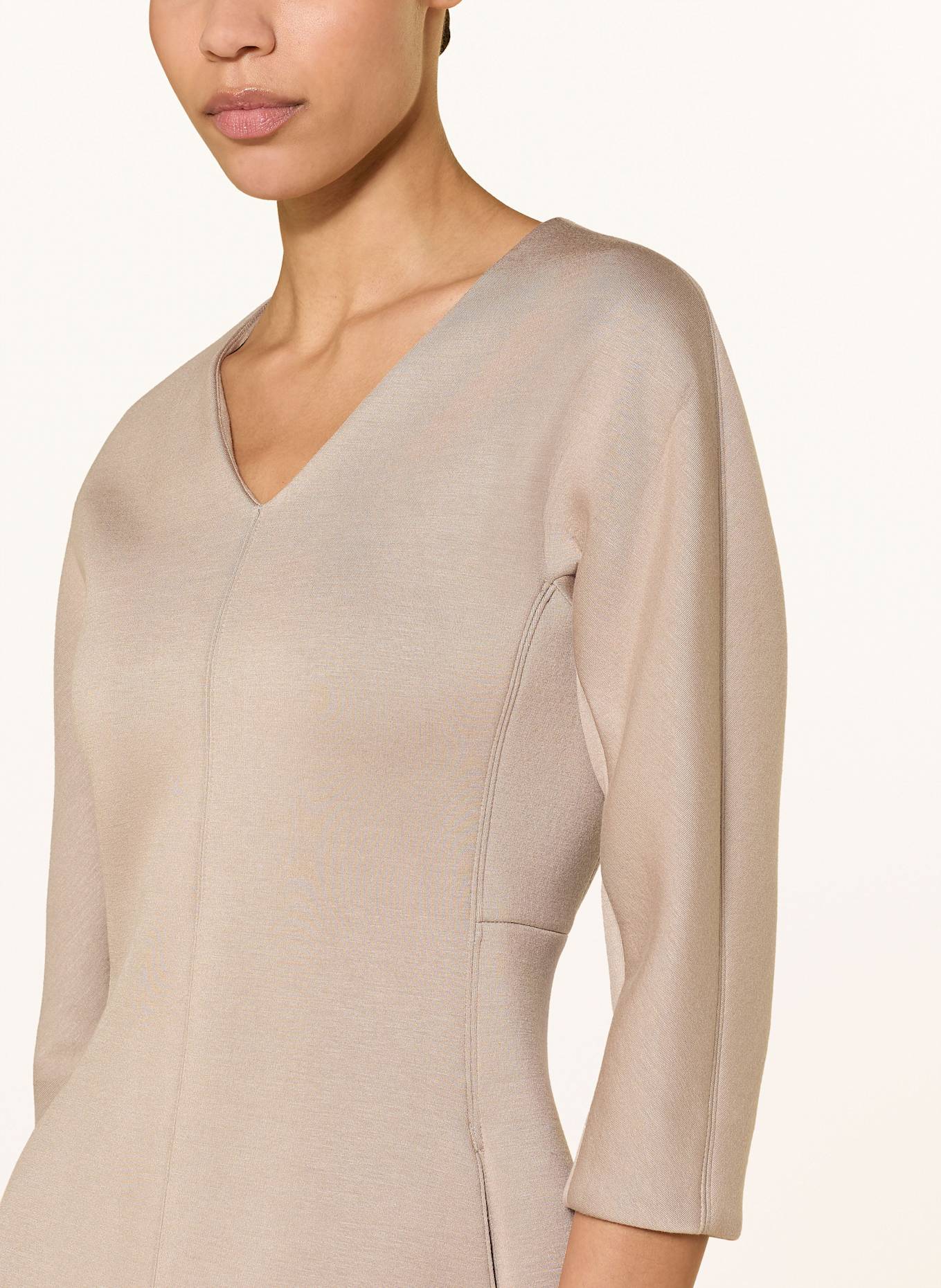 S Max Mara Sweatkleid MIDAS mit 3/4-Arm: HELLBRAUN