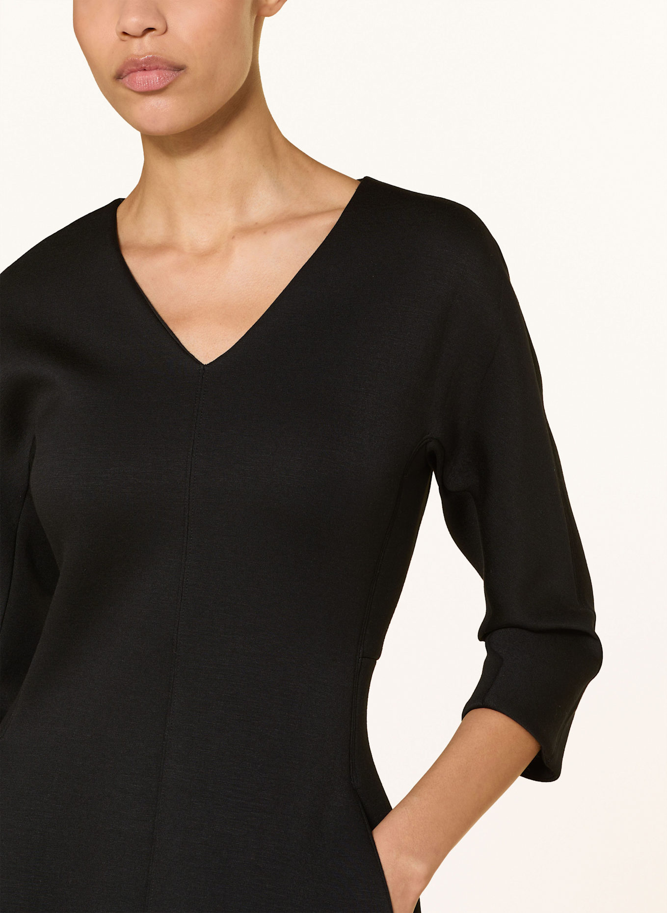 S Max Mara Sweatkleid MIDAS mit 3/4-Arm: SCHWARZ