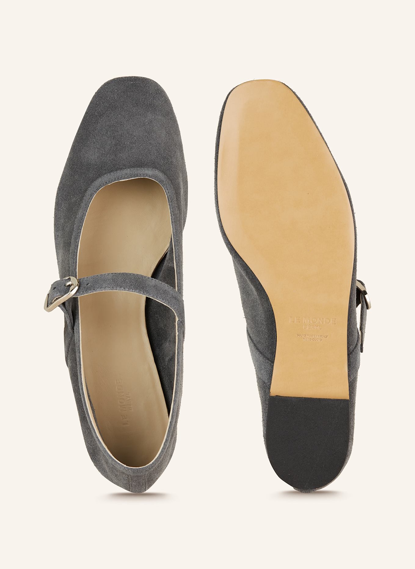 LE MONDE BÉRYL Mary Jane ballet flats BALLET: DARK GRAY