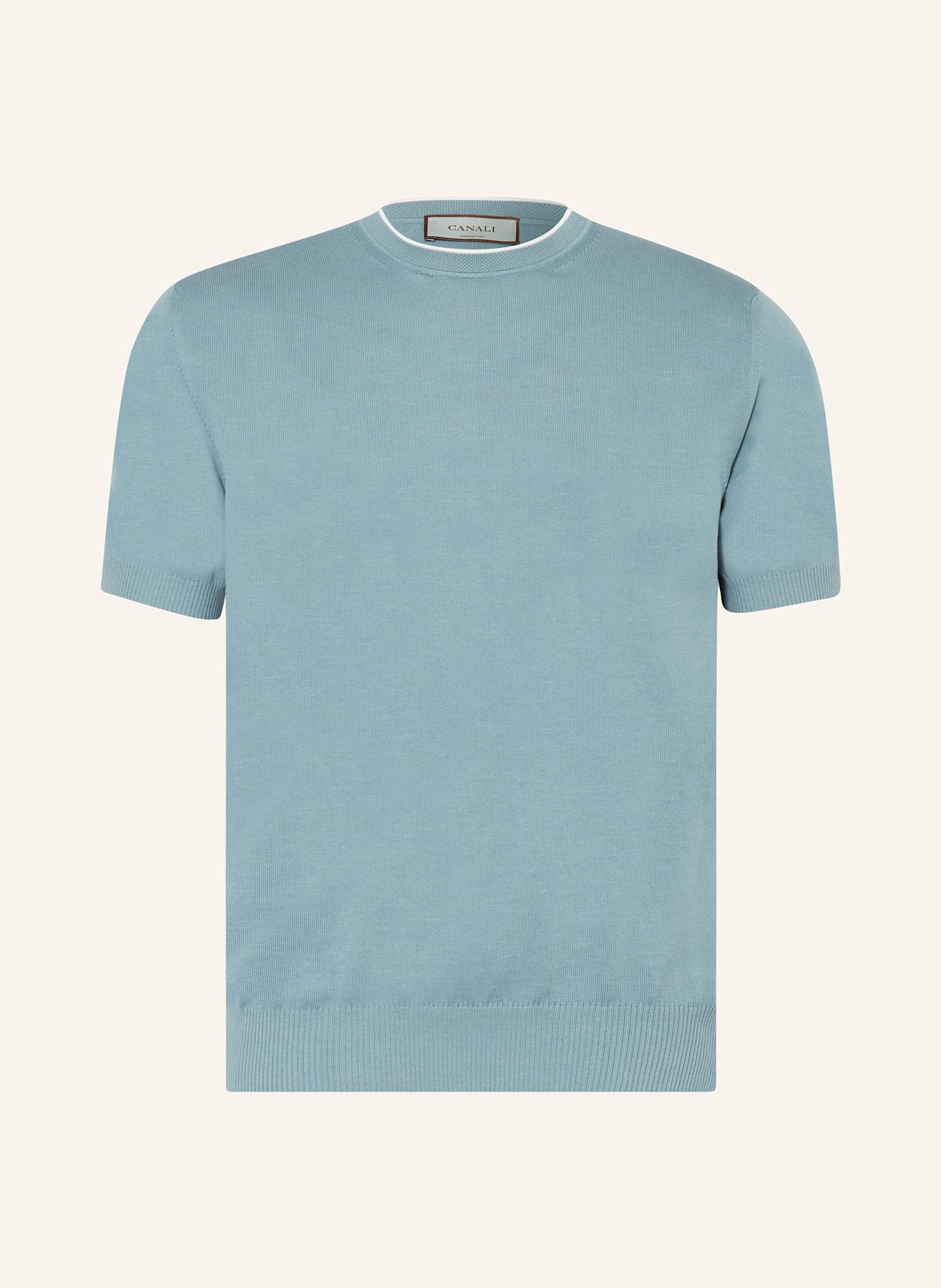 CANALI Knit shirt: BLUE GRAY
