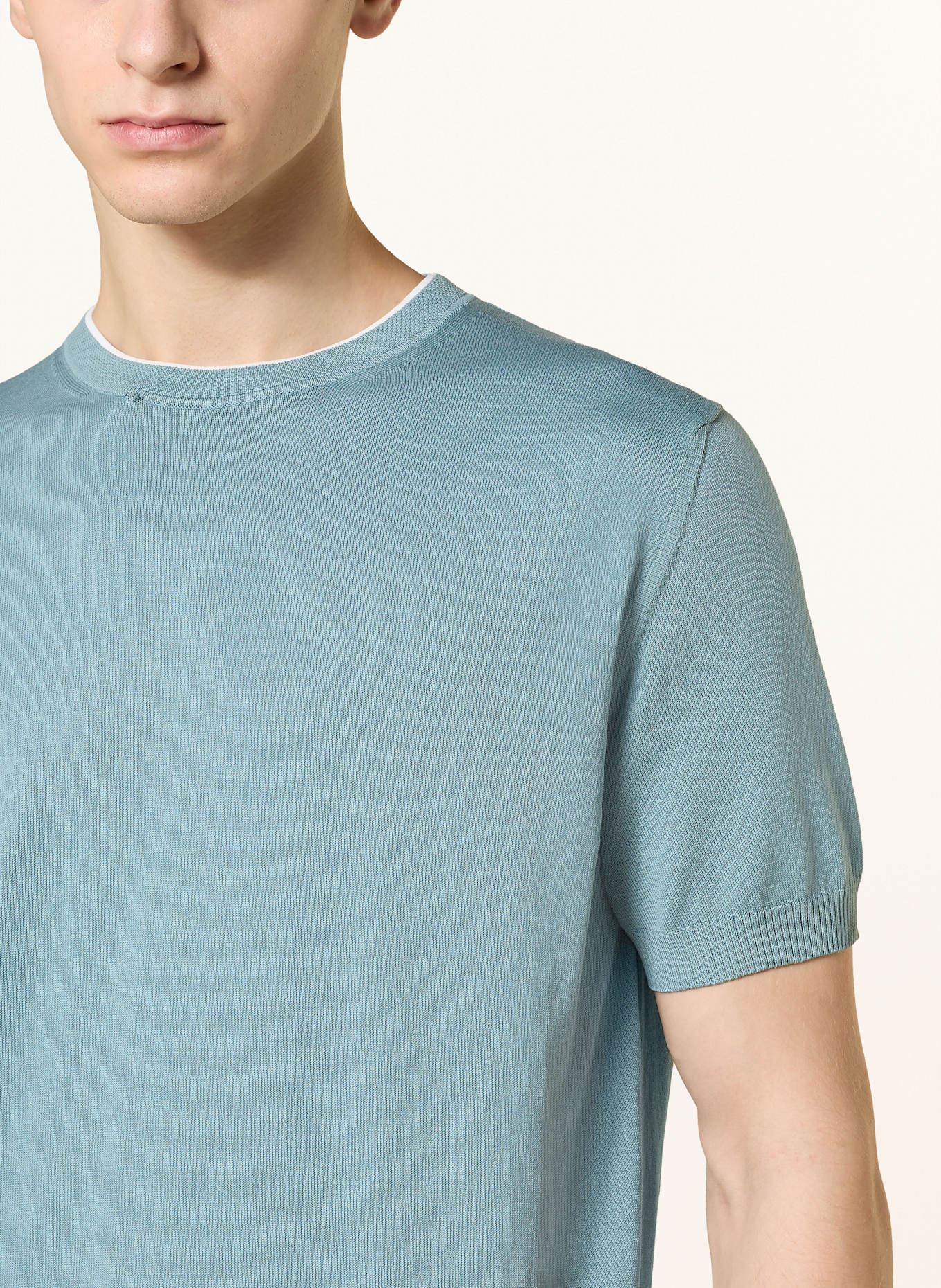 CANALI Knit shirt: BLUE GRAY