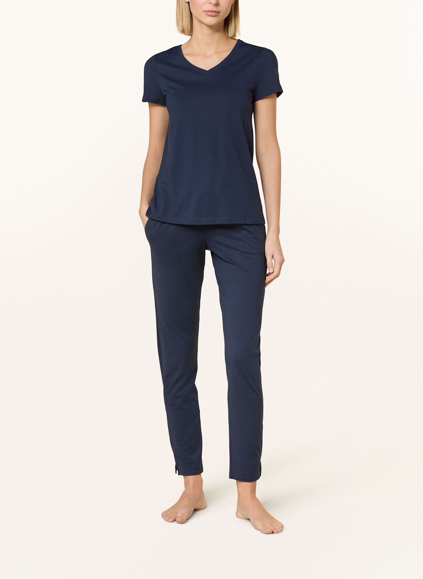 HANRO Lounge-Hose SLEEP & LOUNGE: DUNKELBLAU