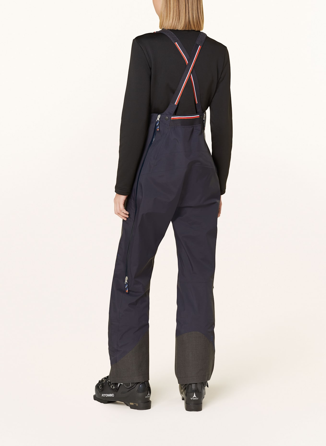 state of elevenate Spodnie narciarskie hardshell PURE BIB: GRANATOWY / CZIEMNOSZARY