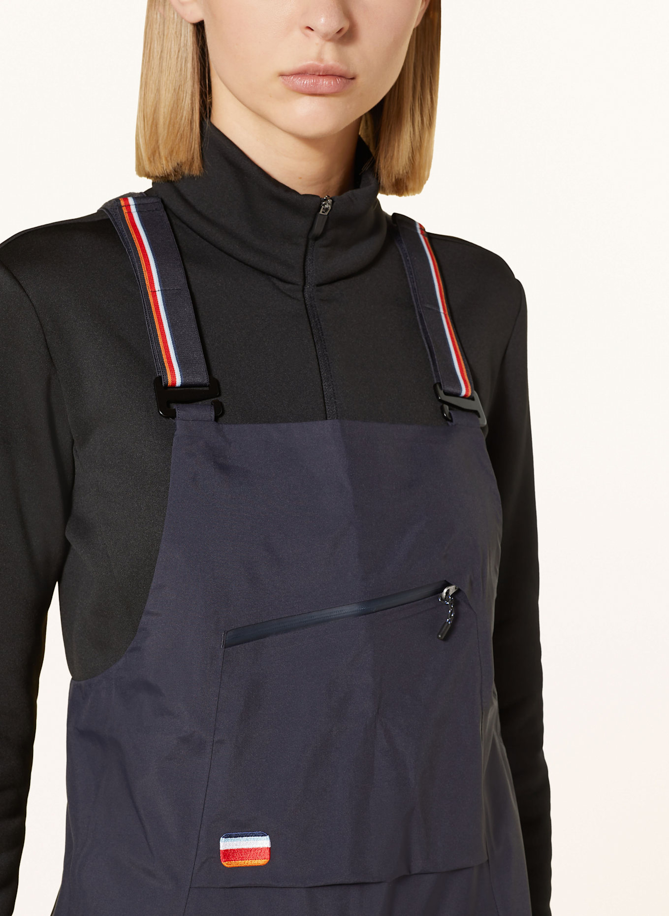 state of elevenate Spodnie narciarskie hardshell PURE BIB: GRANATOWY / CZIEMNOSZARY