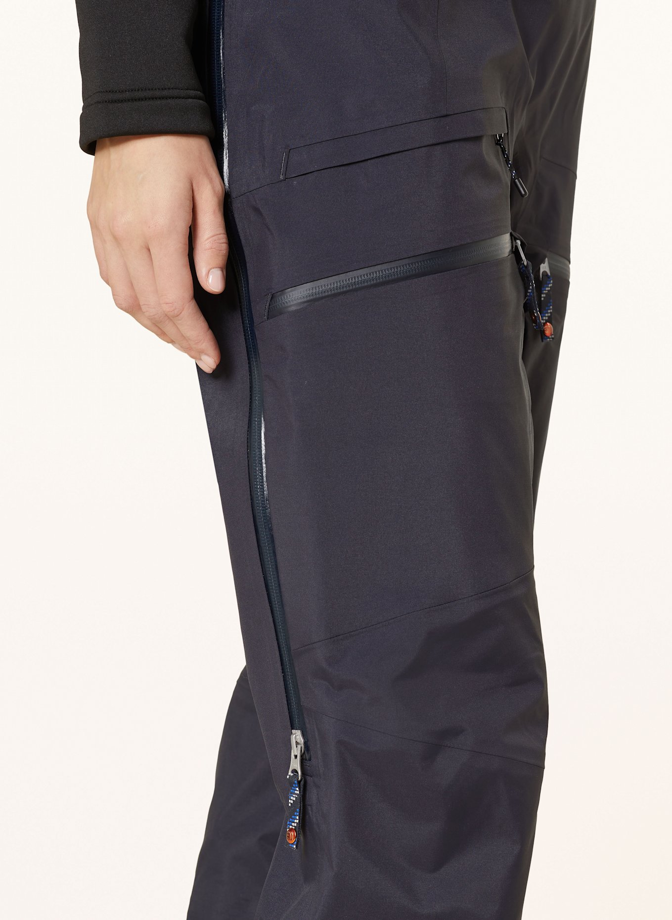 state of elevenate Spodnie narciarskie hardshell PURE BIB: GRANATOWY / CZIEMNOSZARY