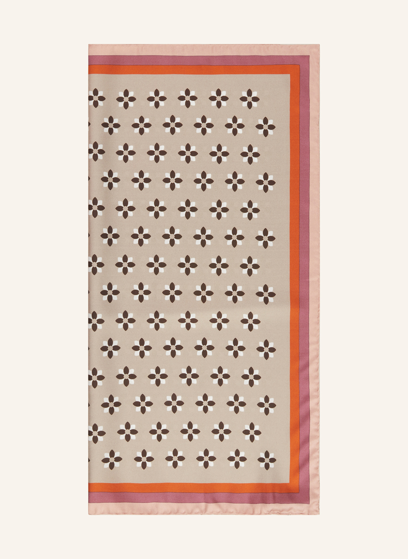 Barbieri Silk scarf, Color: BEIGE/ ORANGE/ ROSE (Image 1)