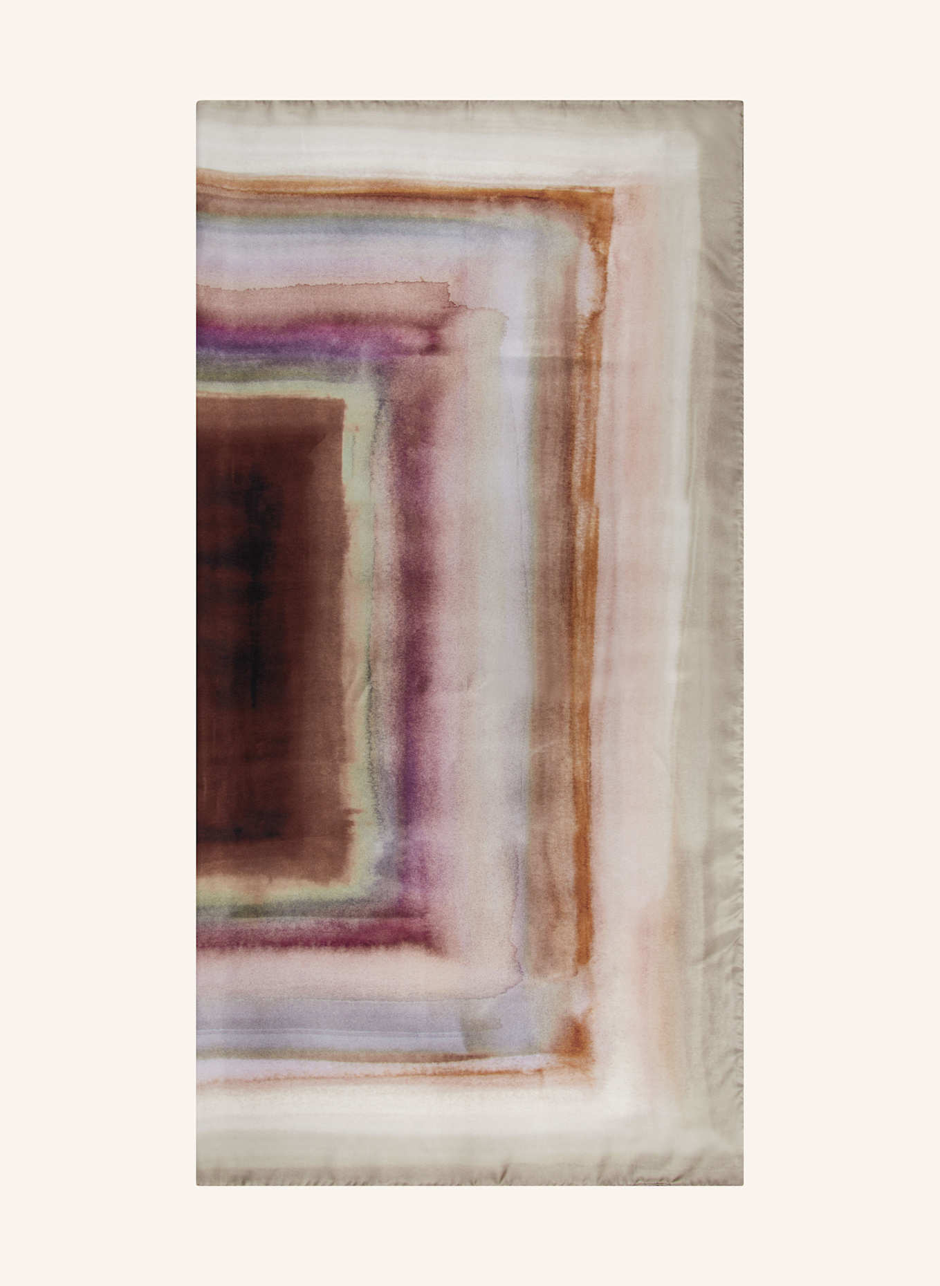 Barbieri Silk scarf, Color: GRAY/ PURPLE/ BROWN (Image 1)