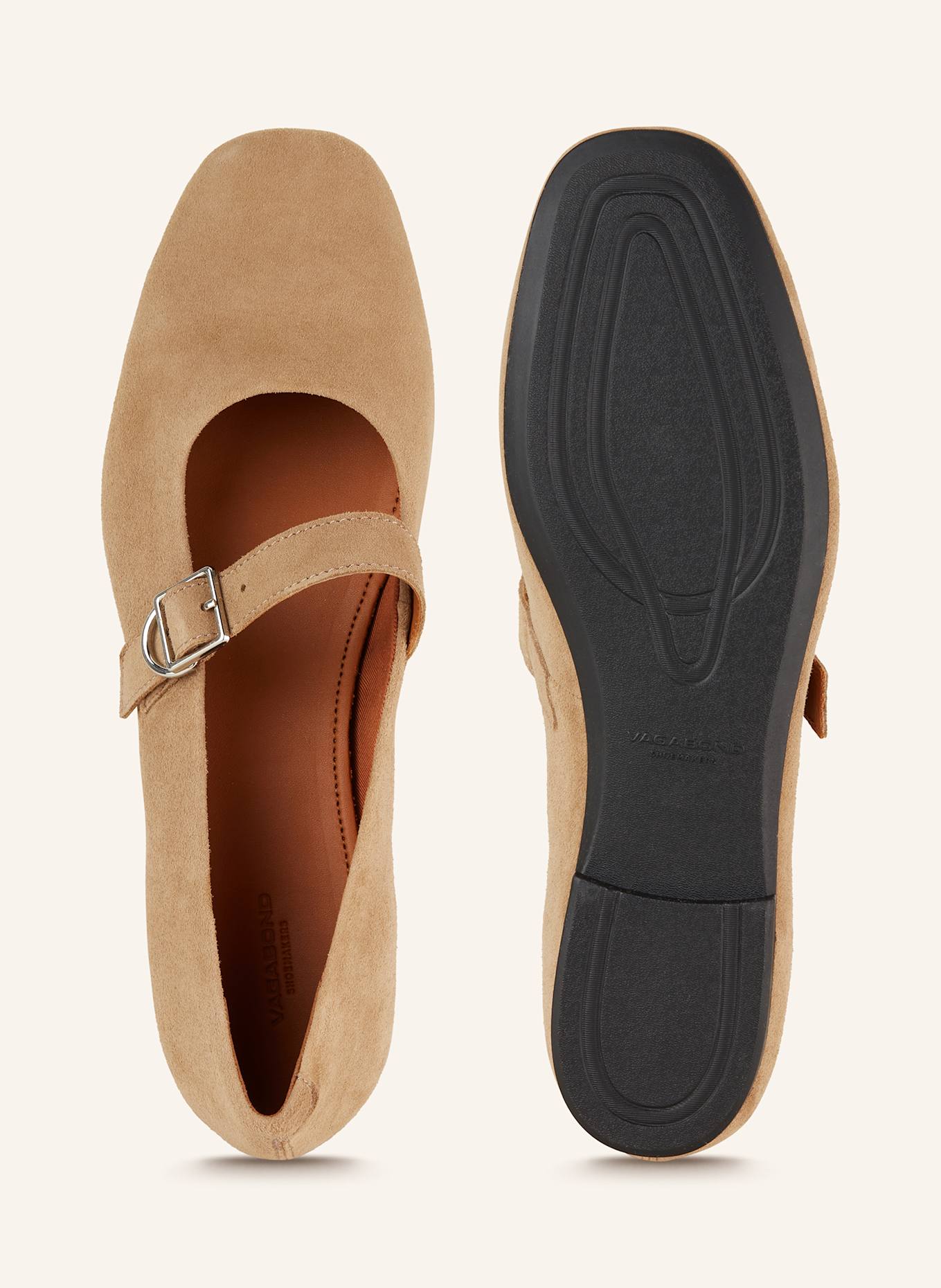 VAGABOND SHOEMAKERS Mary Jane ballet flats JOLIN: CAMEL