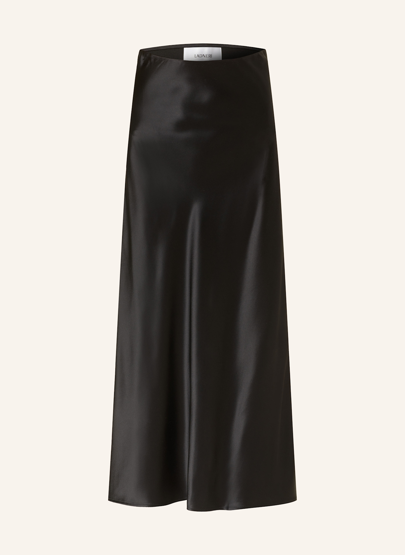 LADNERI Satinrock LE PLAINE: SCHWARZ