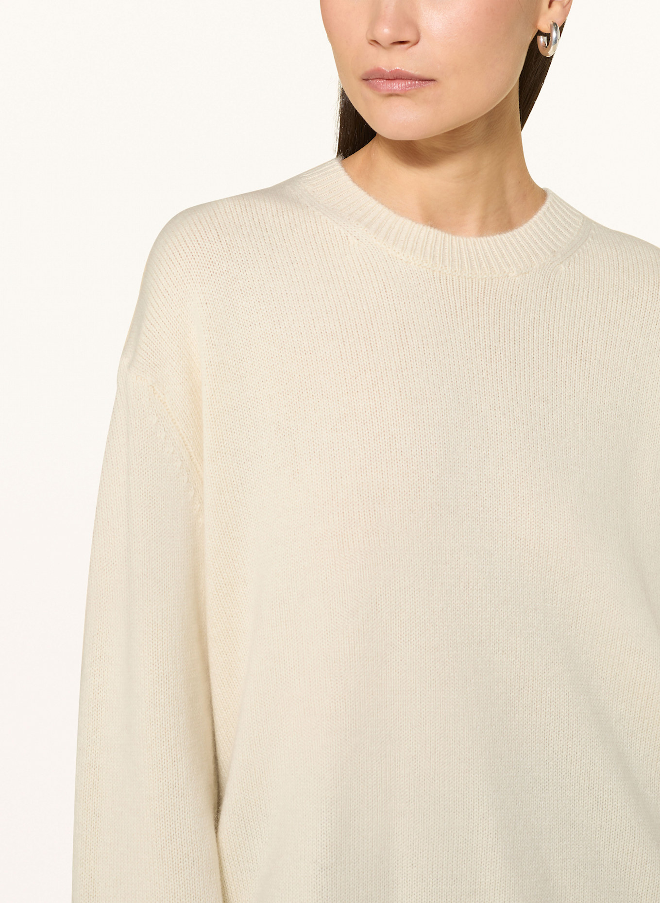 LADNERI Pullover CHARLOT aus Merinowolle mit Cashmere: CREME