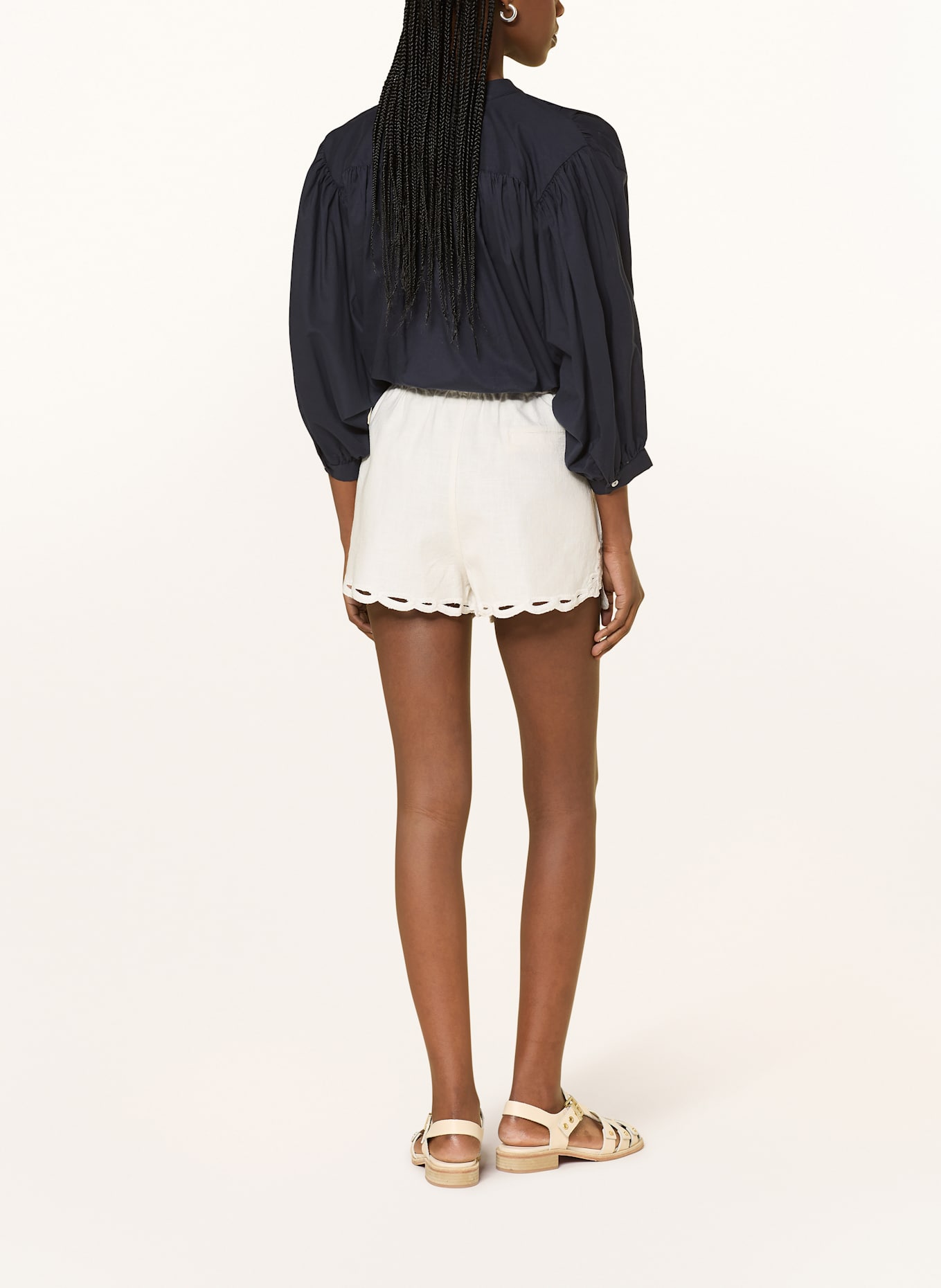 LADNERI Bluse ANTIBES: DUNKELBLAU