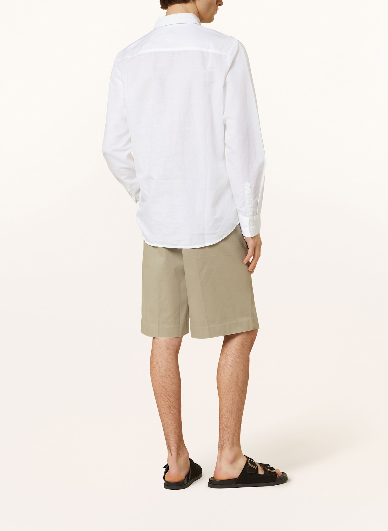 Calvin Klein Jeans Hemd Regular Fit mit Leinen: WEISS