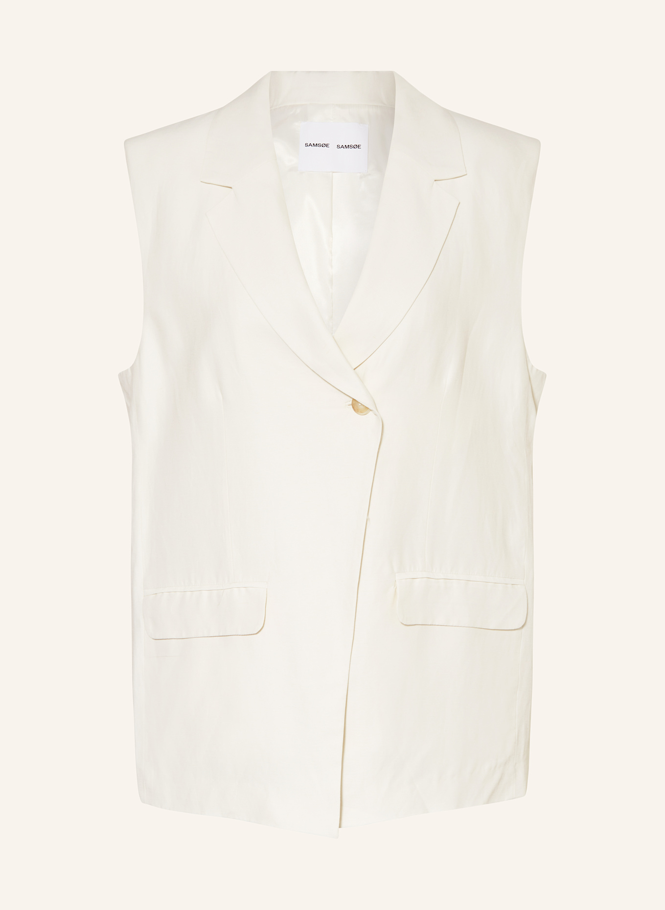 SAMSØE SAMSØE Blazerweste SATHENA: ECRU