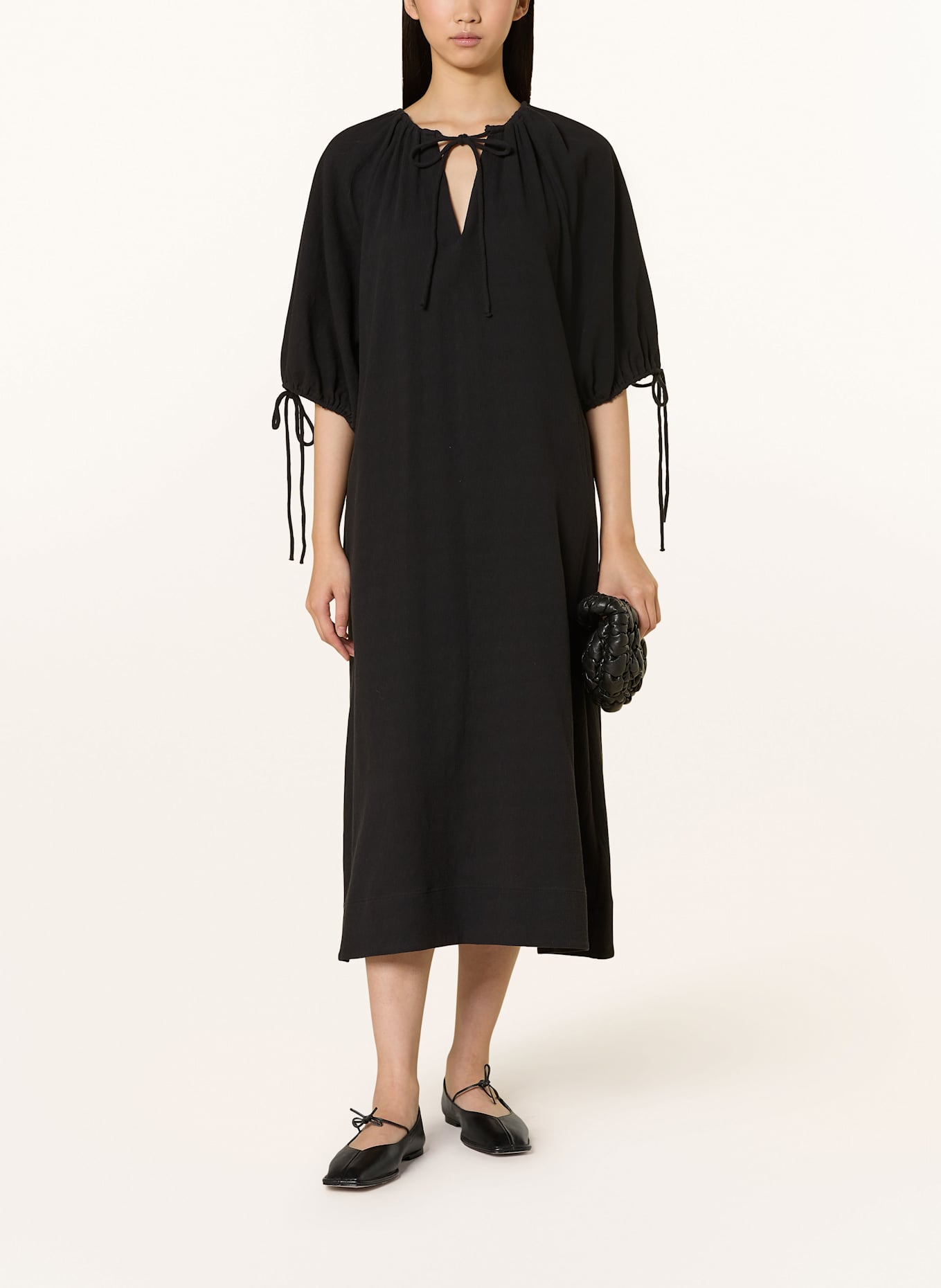 SAMSØE SAMSØE Kleid SALAGO mit 3/4-Arm: SCHWARZ