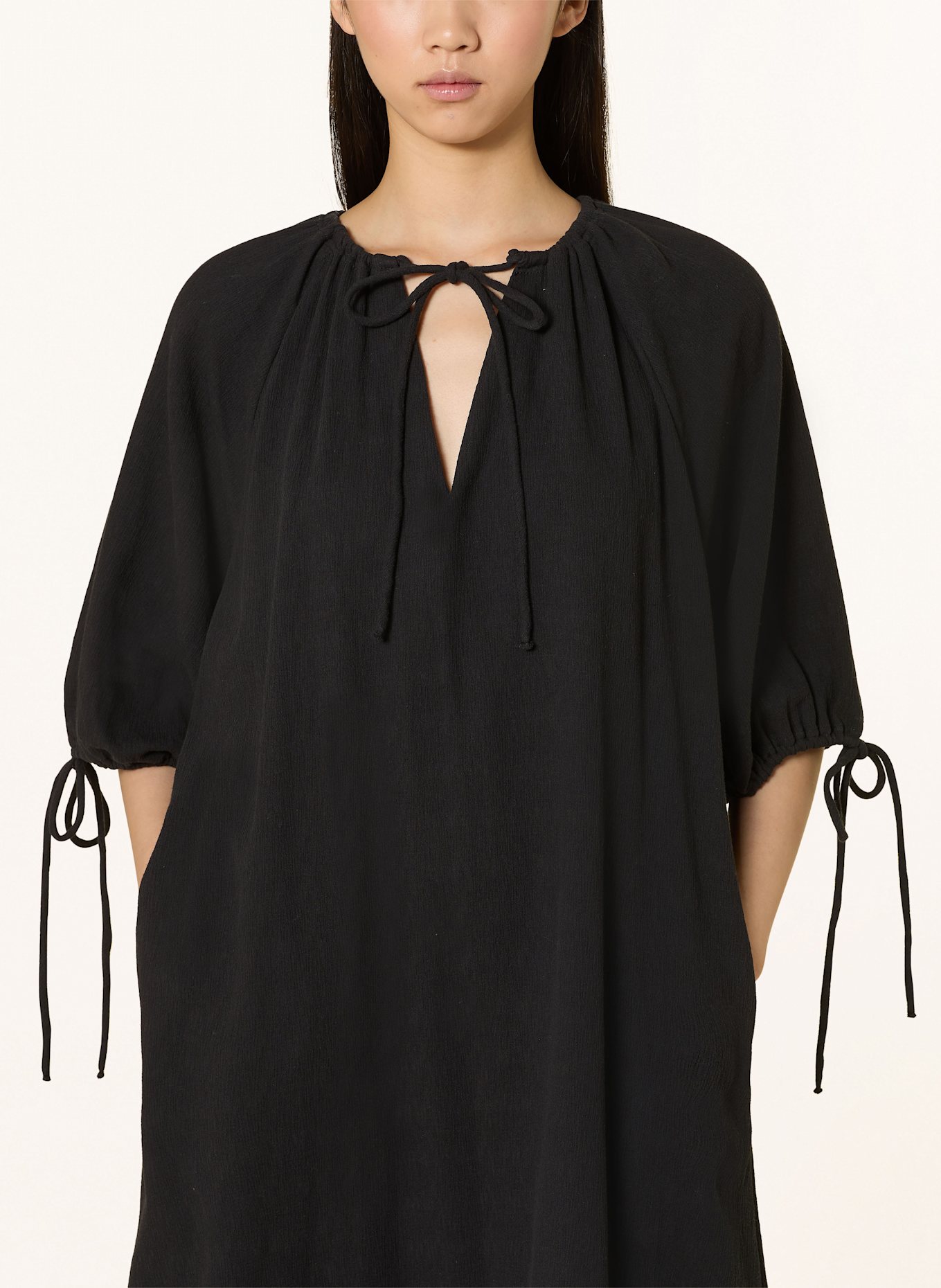 SAMSØE SAMSØE Kleid SALAGO mit 3/4-Arm: SCHWARZ