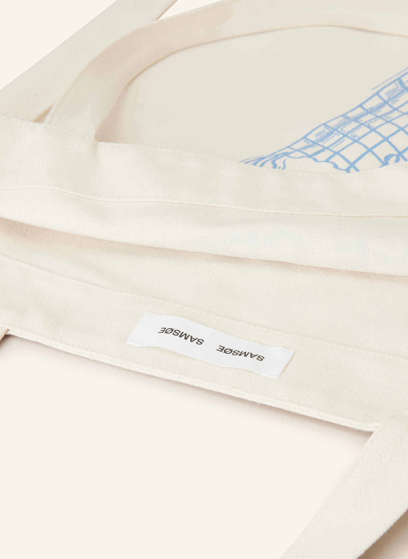 SAMSØE  SAMSØE Shopper SAPRINT: CREME