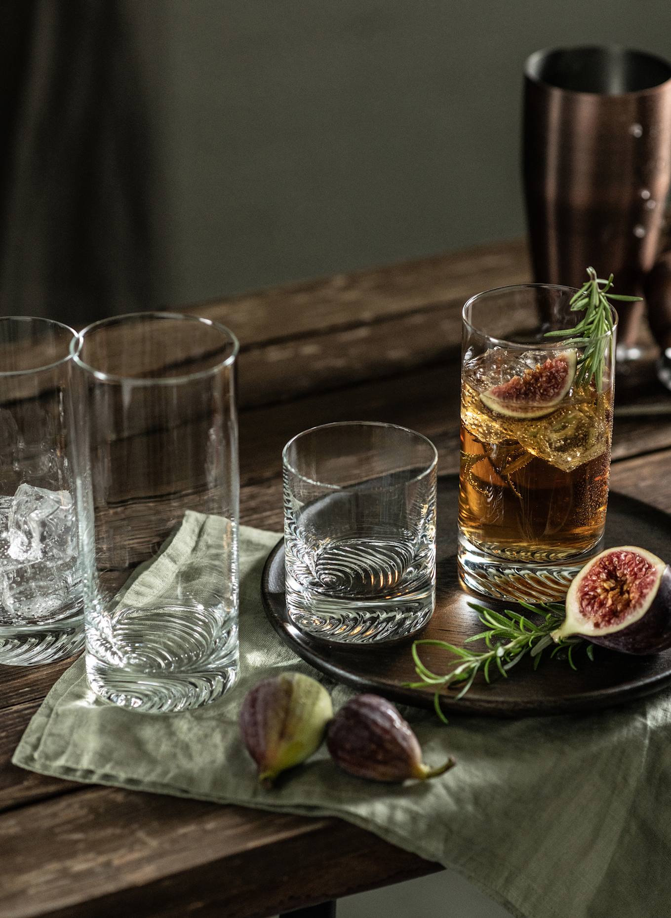 ZWIESEL GLAS Set of 4 long drink glasses ECHO: WHITE