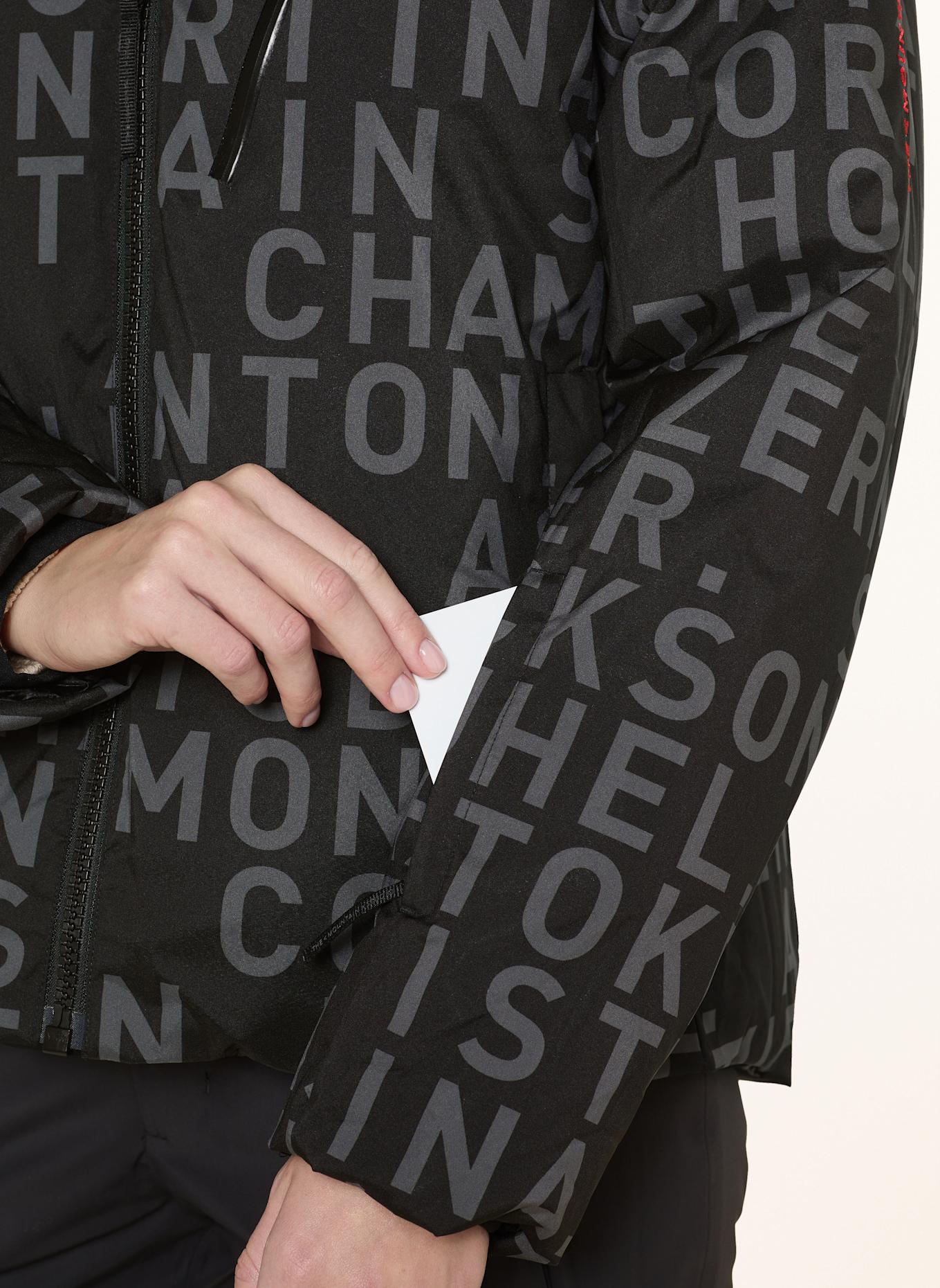 THE MOUNTAIN STUDIO Daunen-Skijacke: SCHWARZ