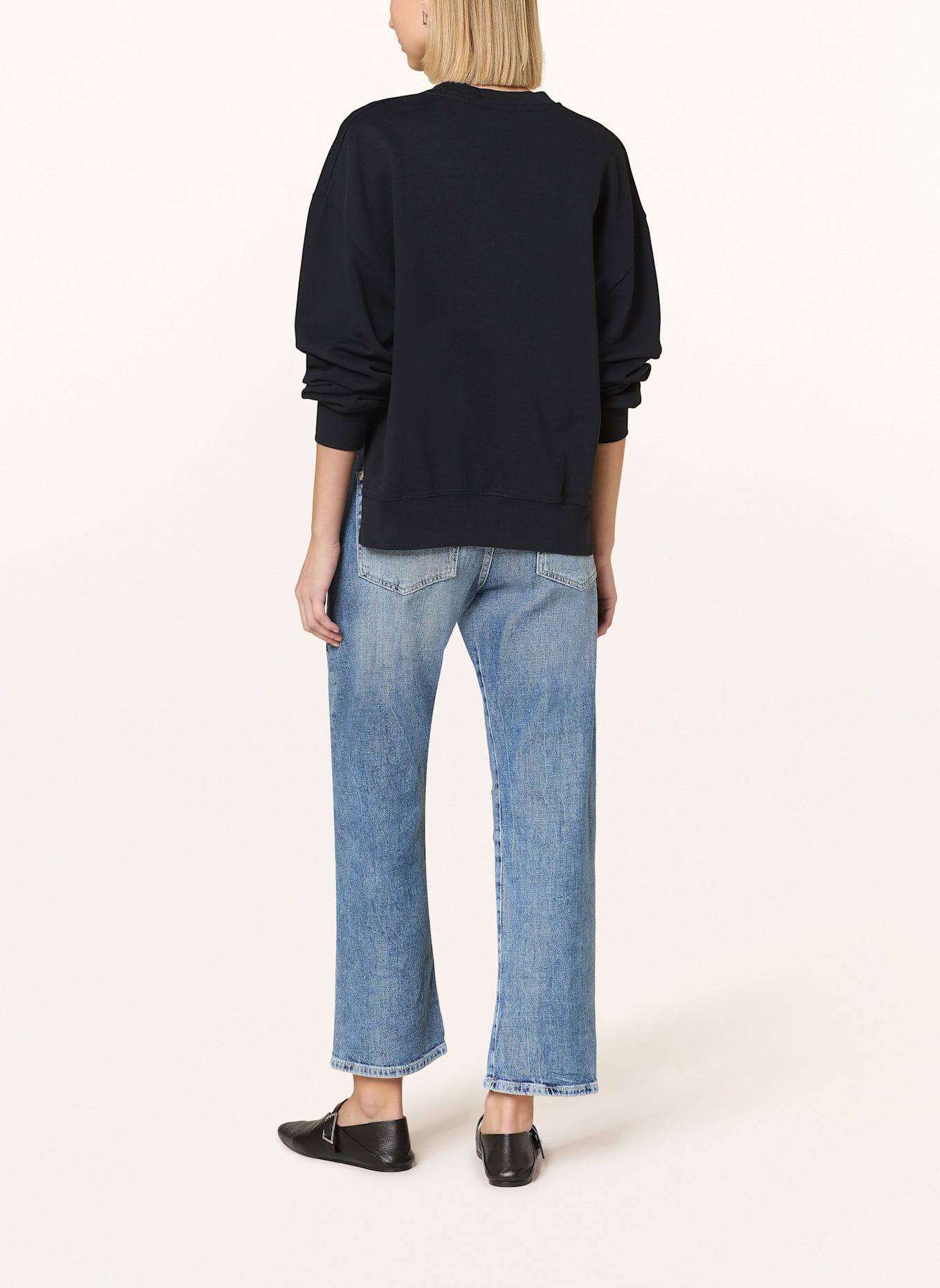 MAC Destroyed Jeans BAGGY: D513 patched destroyed mid blu