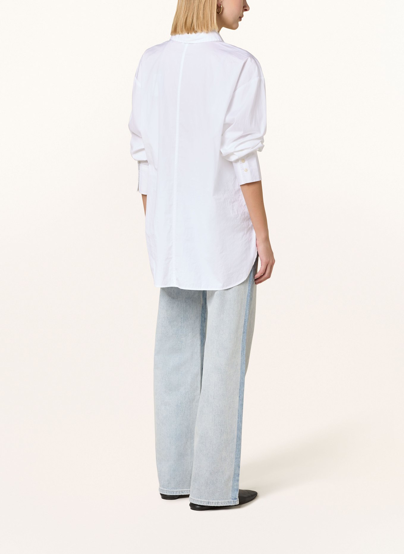 MAC Straight Jeans FLOW: D057 striped sassy midblue