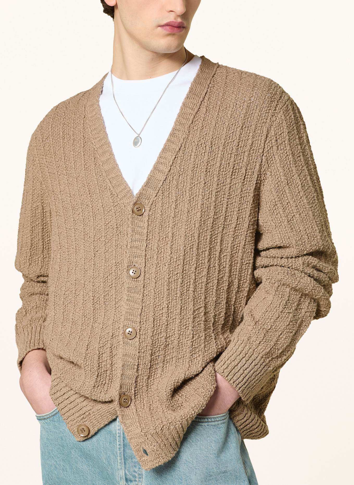 SAMSØE  SAMSØE Strickjacke SAMICAH: HELLBRAUN