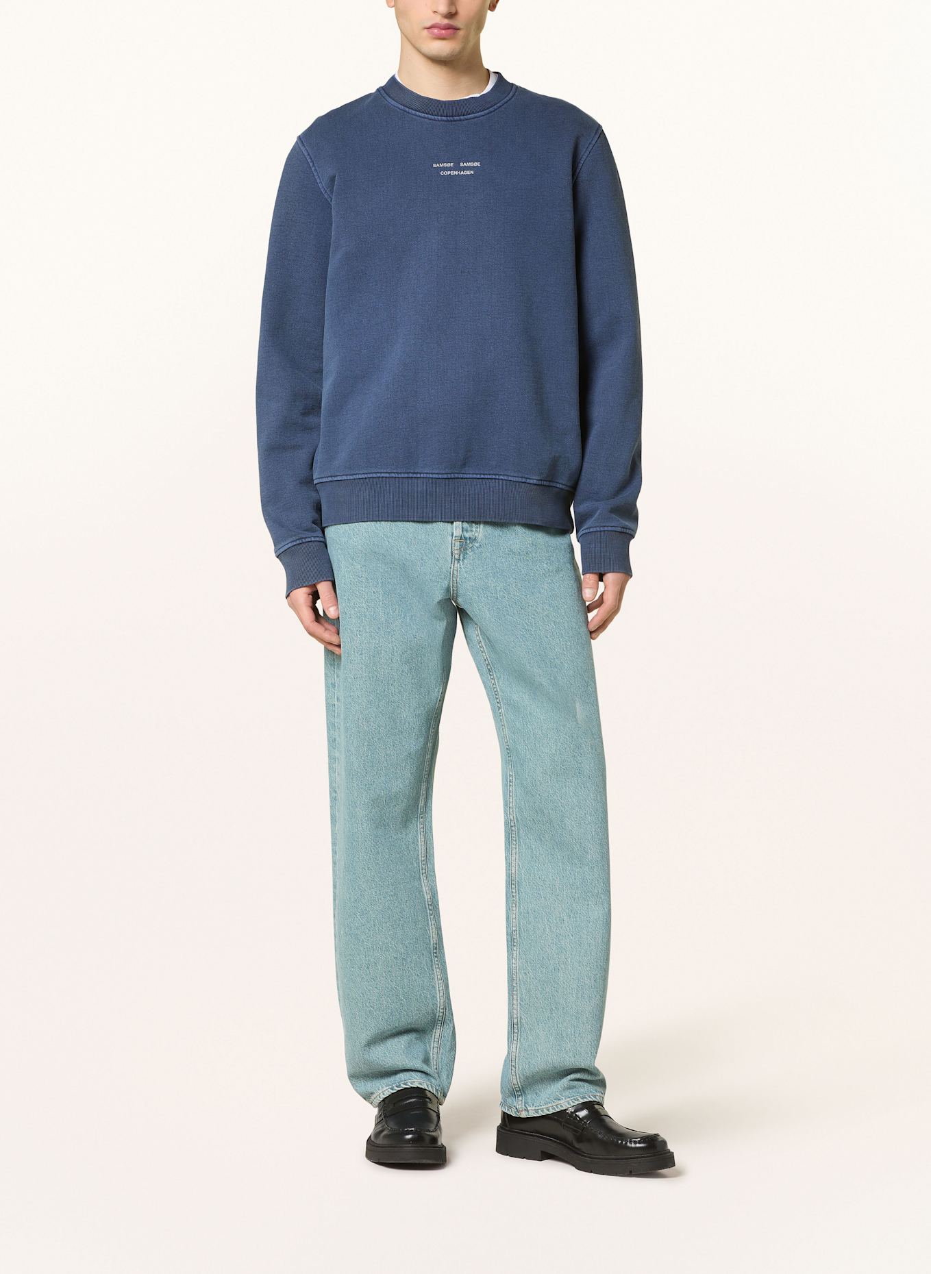 SAMSØE  SAMSØE varsity sweatshirt SAMARCUS: BLAU