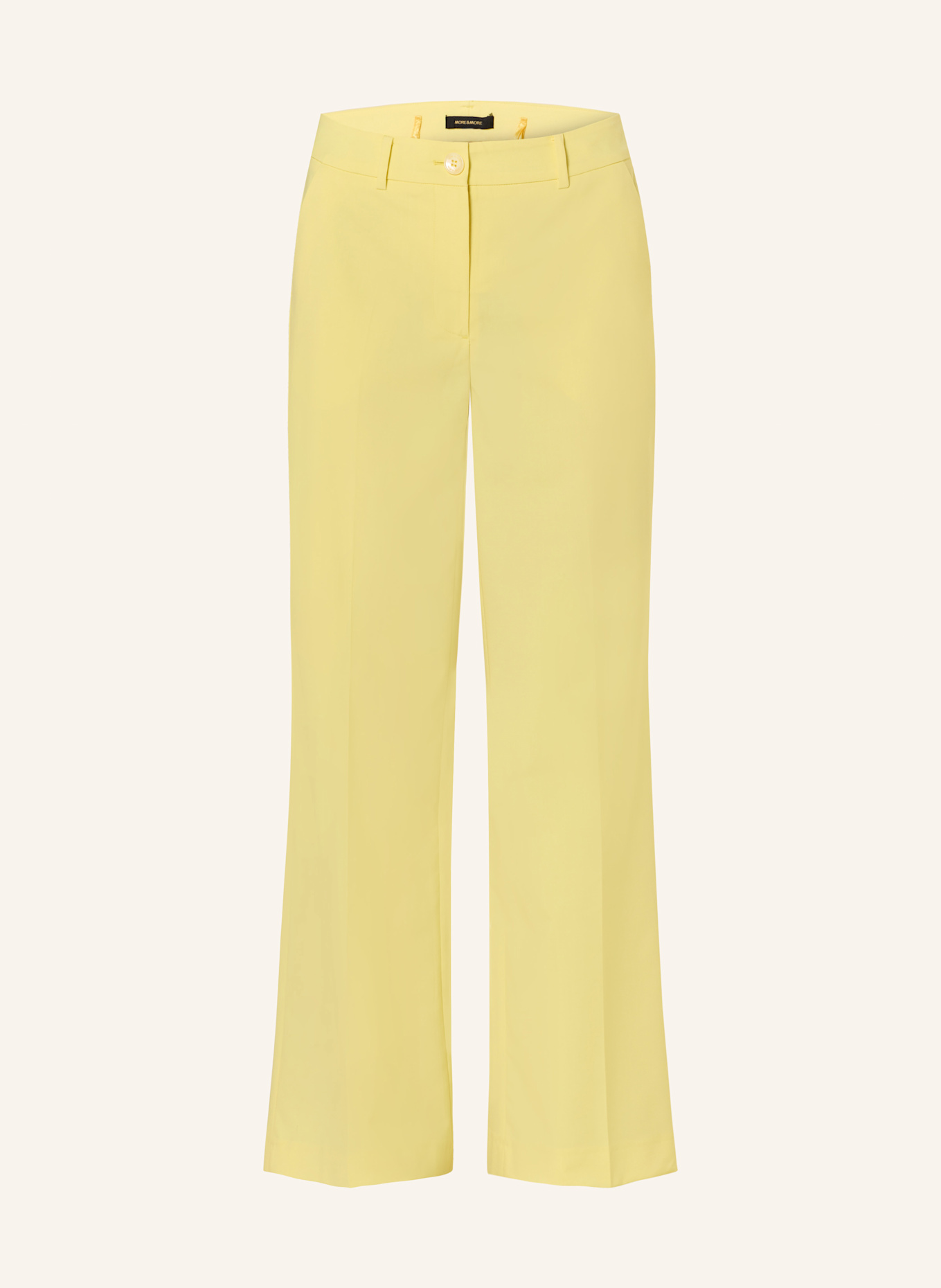 MORE & MORE Wide leg trousers: YELLOW