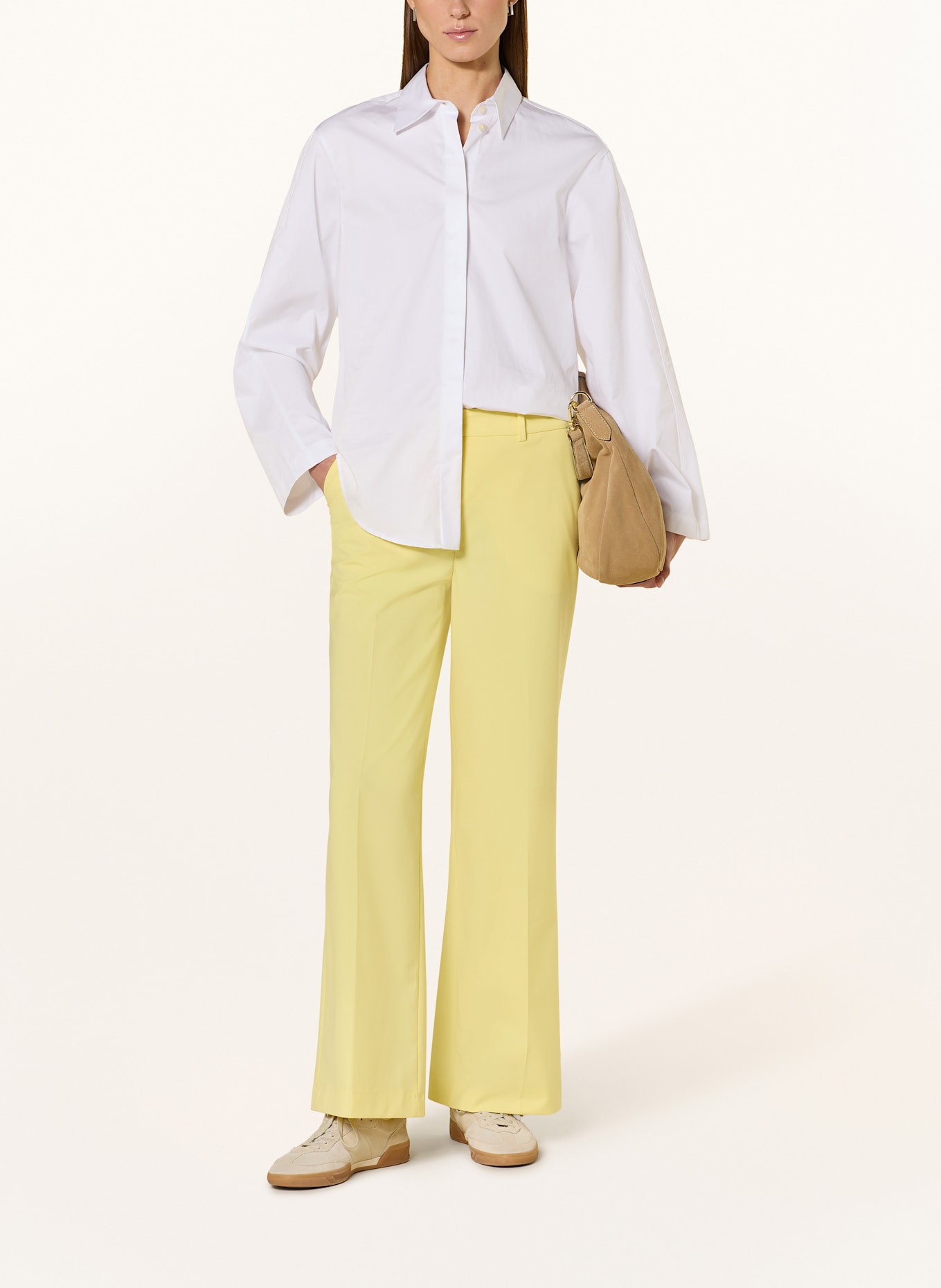 MORE & MORE Wide leg trousers: YELLOW