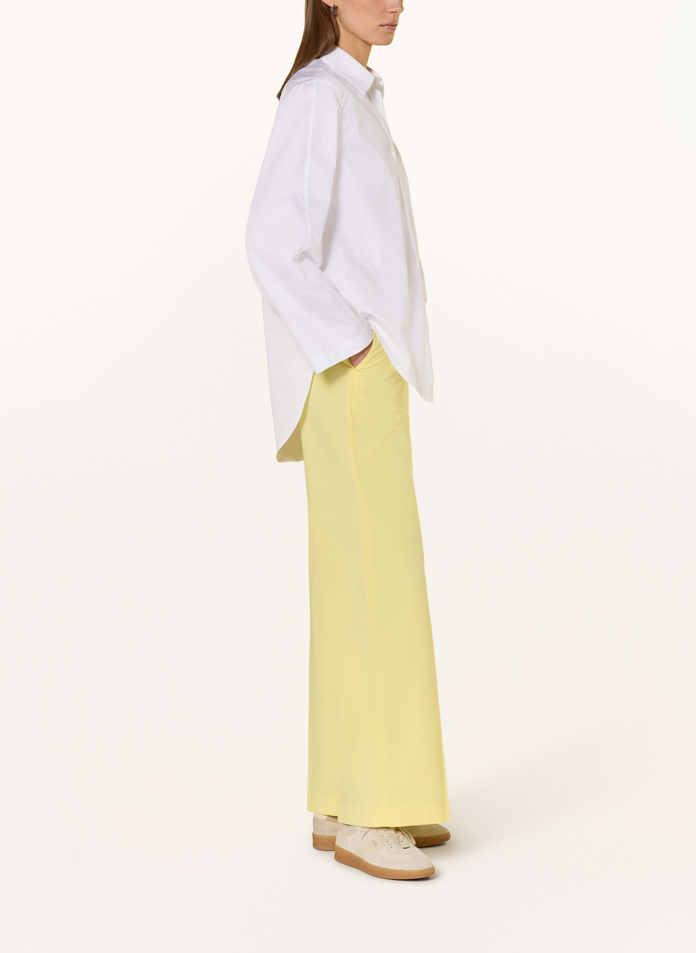 MORE & MORE Wide leg trousers: YELLOW