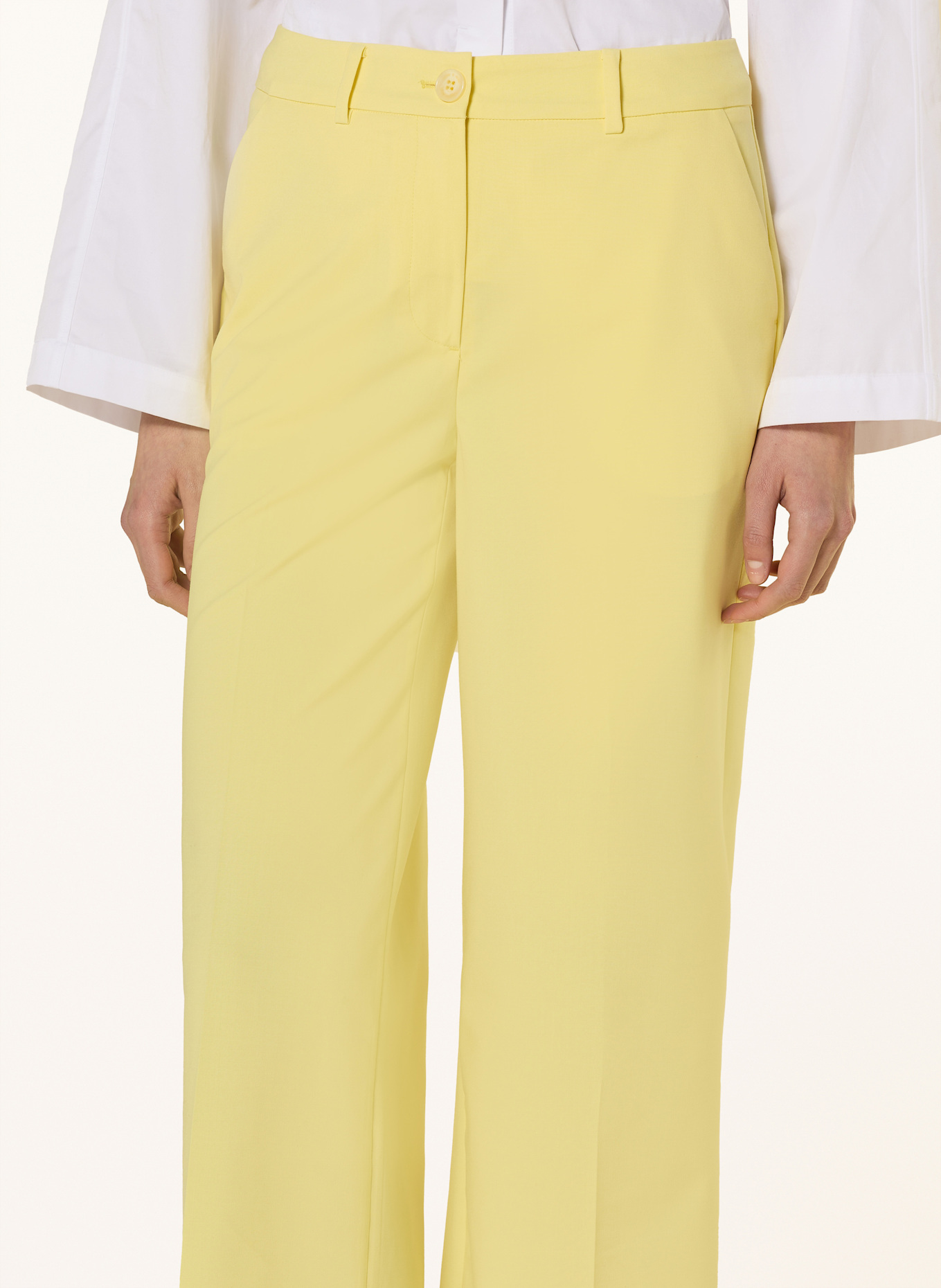 MORE & MORE Wide leg trousers: YELLOW