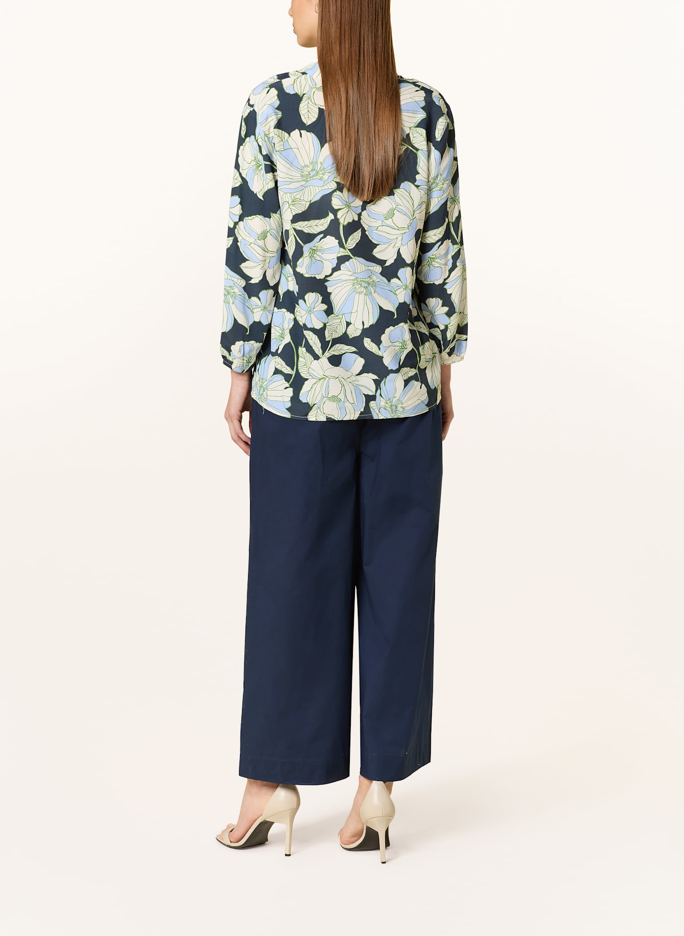 MORE & MORE Bluzka: GRANATOWY / ECRU / JASNOZIELONY