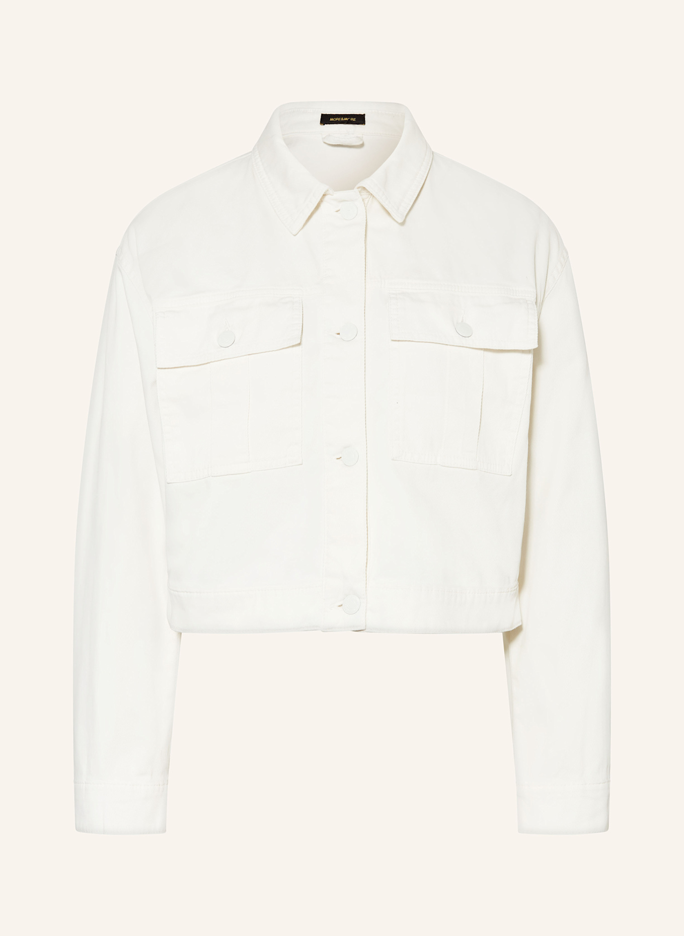 MORE & MORE Jeansjacke: WEISS