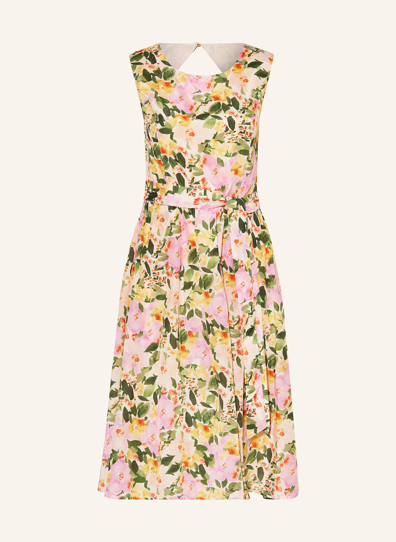 MORE & MORE Dress: PINK / GREEN / LIGHT ORANGE