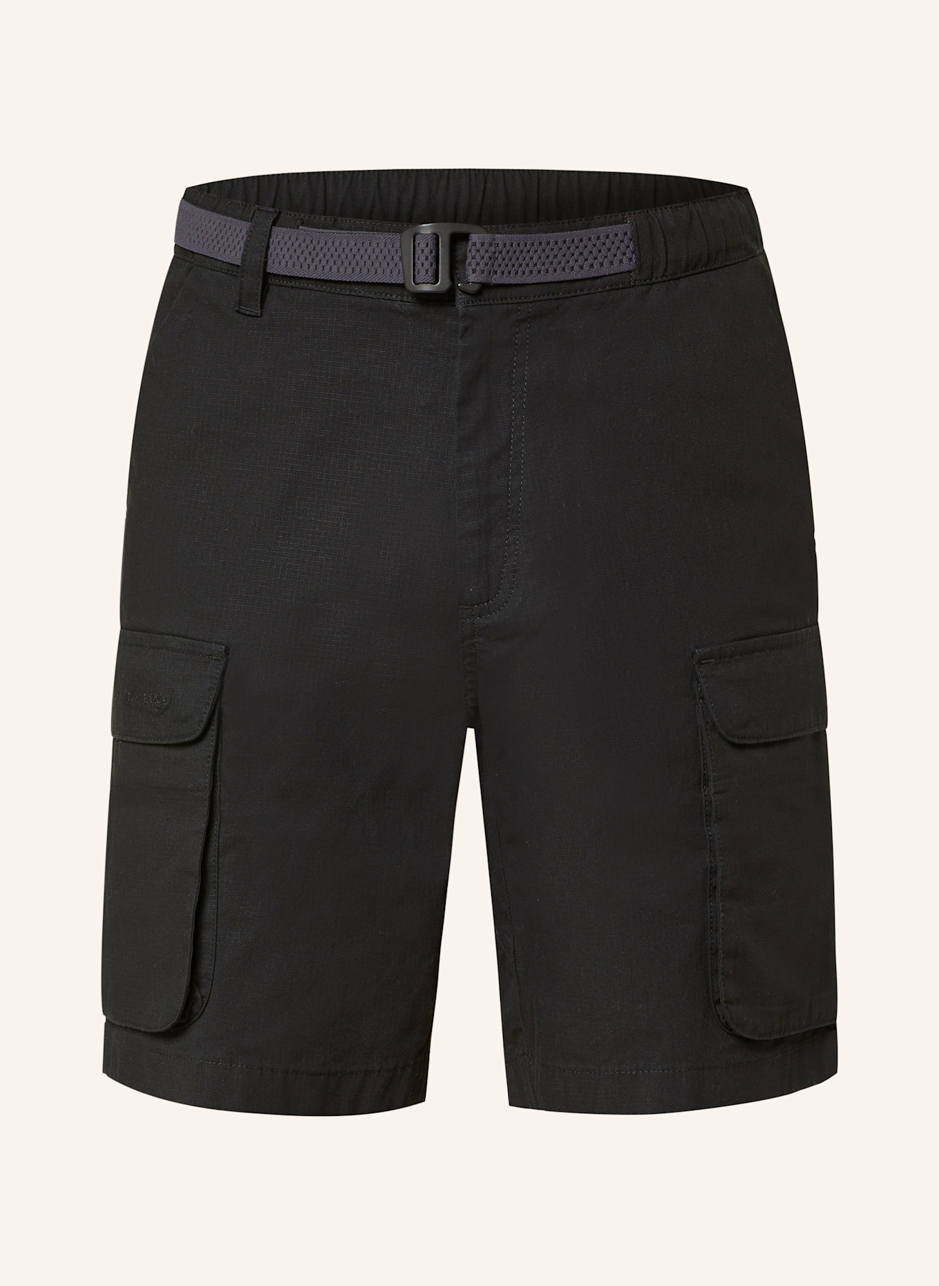 KnowledgeCotton Apparel FLINT cargo shorts: BLACK