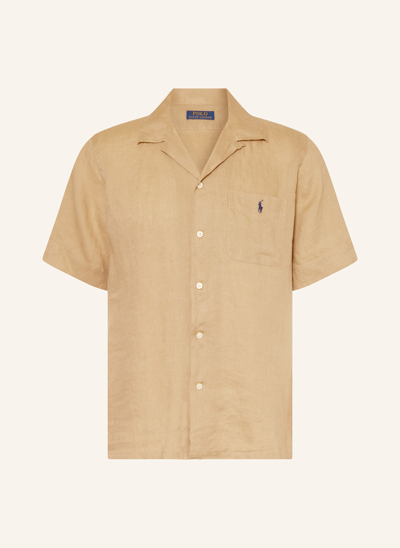 POLO RALPH LAUREN Resorthemd Classic Fit aus Leinen, Farbe: BEIGE (Bild 1)
