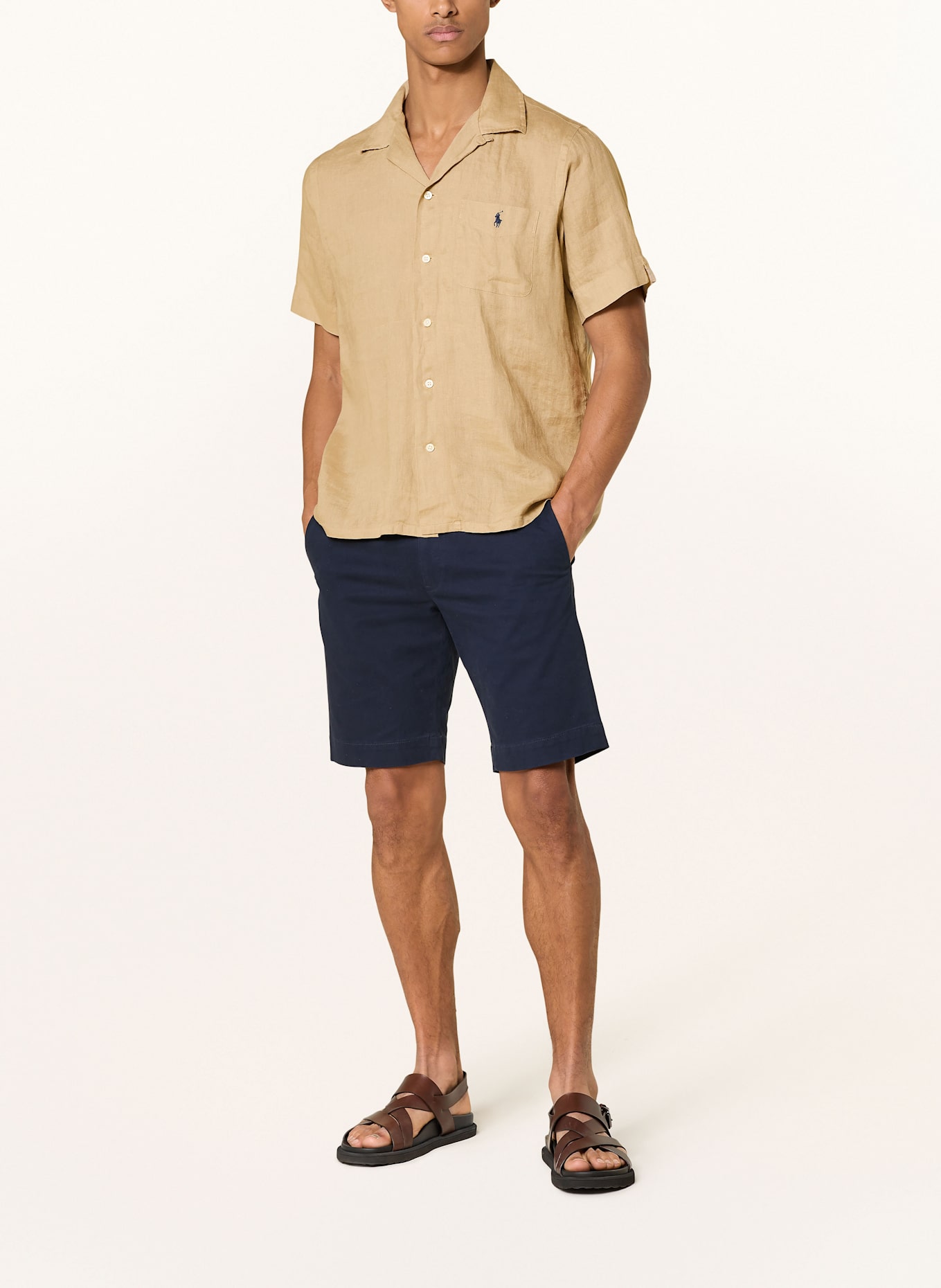 POLO RALPH LAUREN Resorthemd Classic Fit aus Leinen, Farbe: BEIGE (Bild 2)