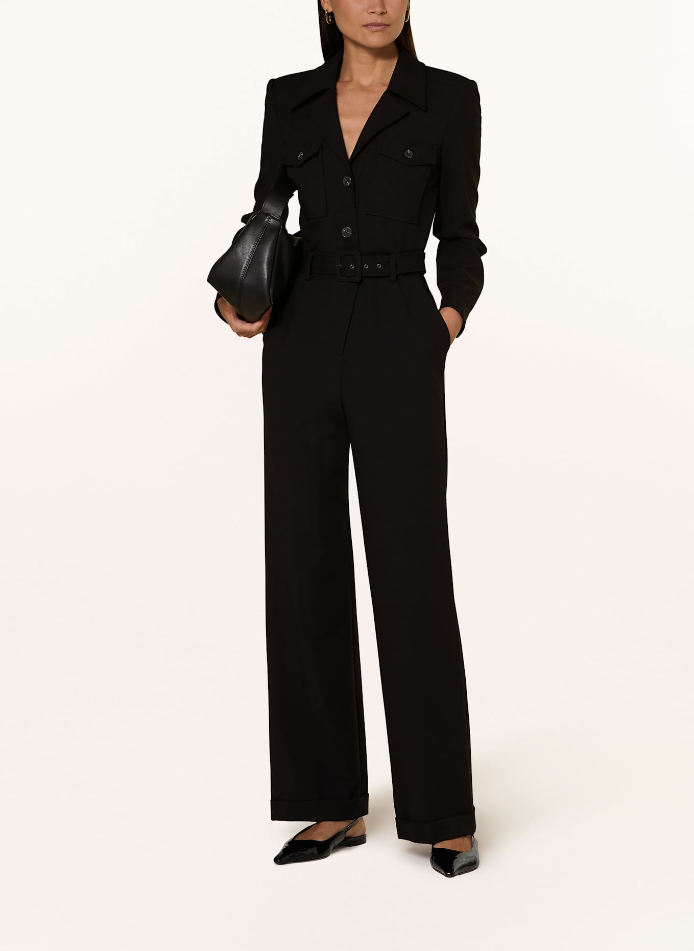 REISS Jumpsuit: SCHWARZ