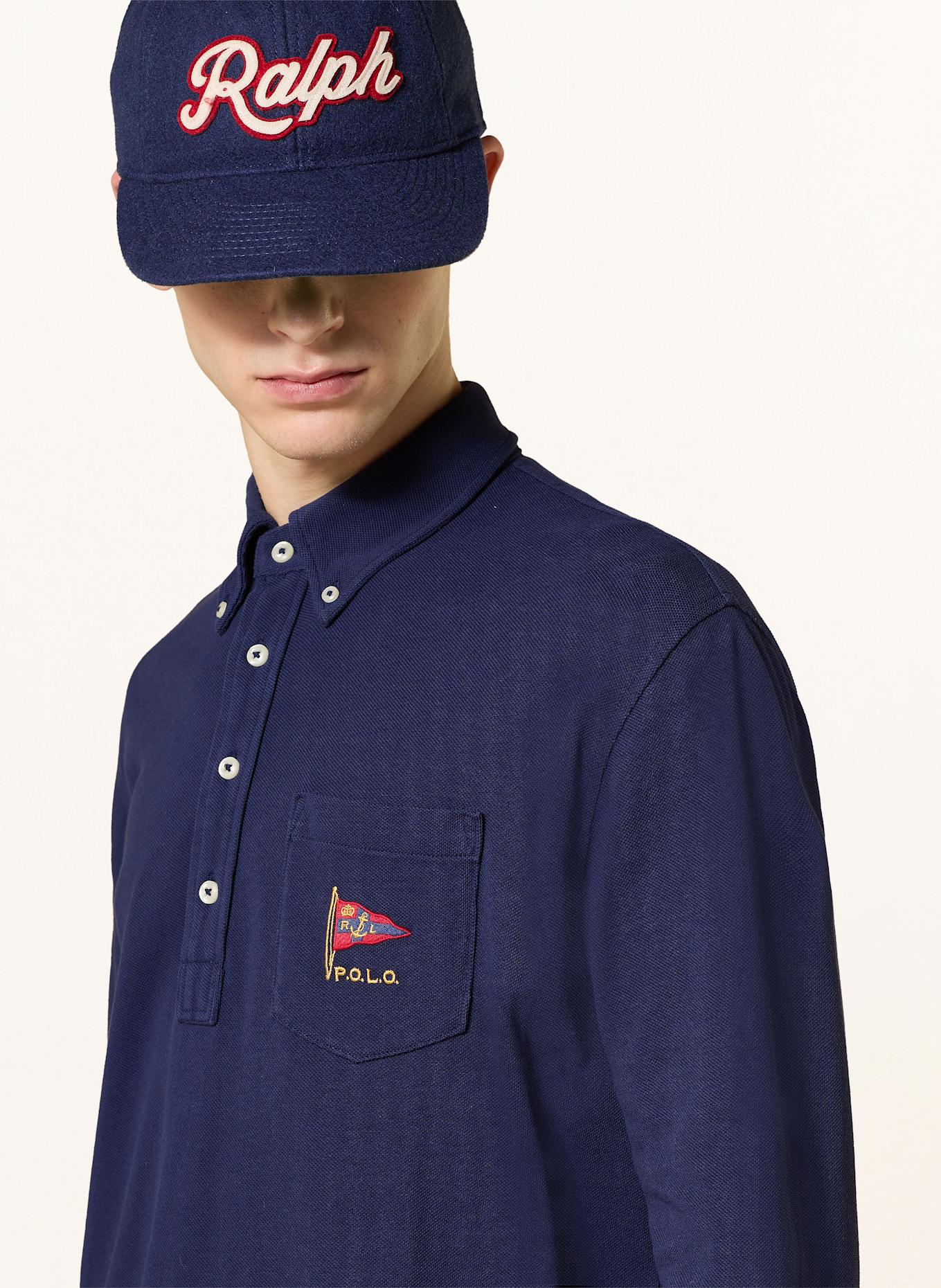 POLO RALPH LAUREN Piqué-Poloshirt: DUNKELBLAU
