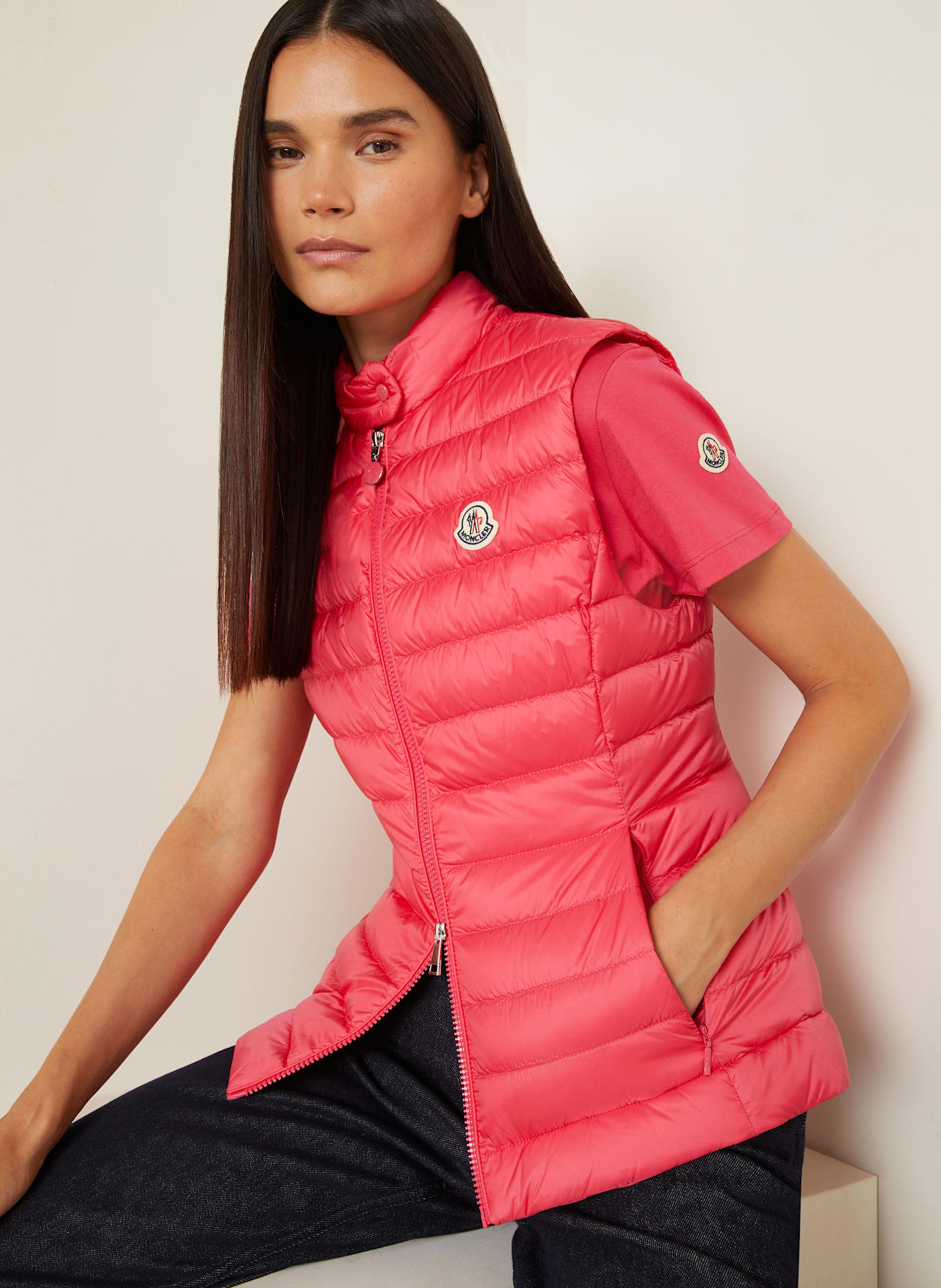 MONCLER Daunenweste IGENS: LACHS