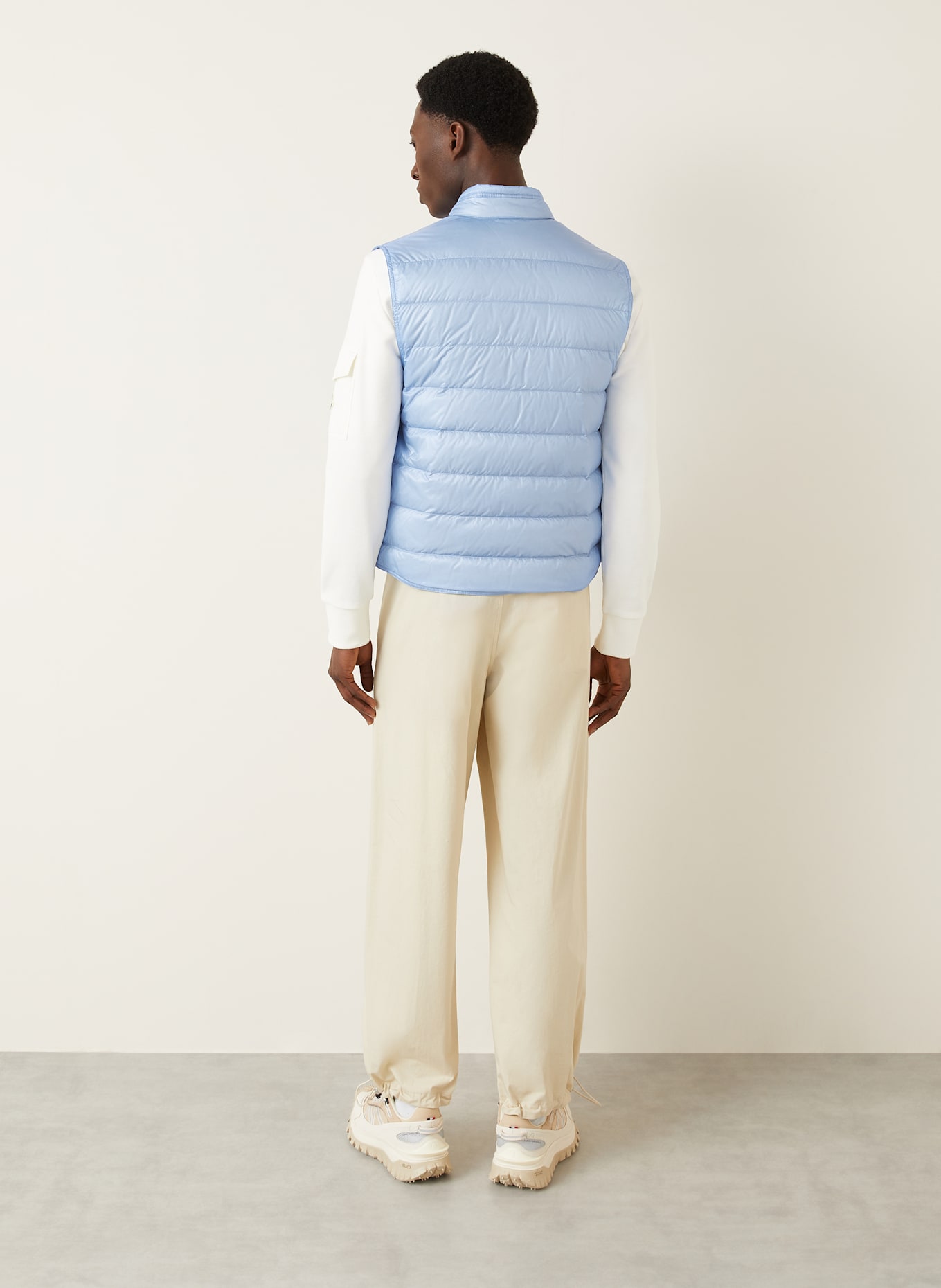 MONCLER Daunenweste GUI: HELLBLAU