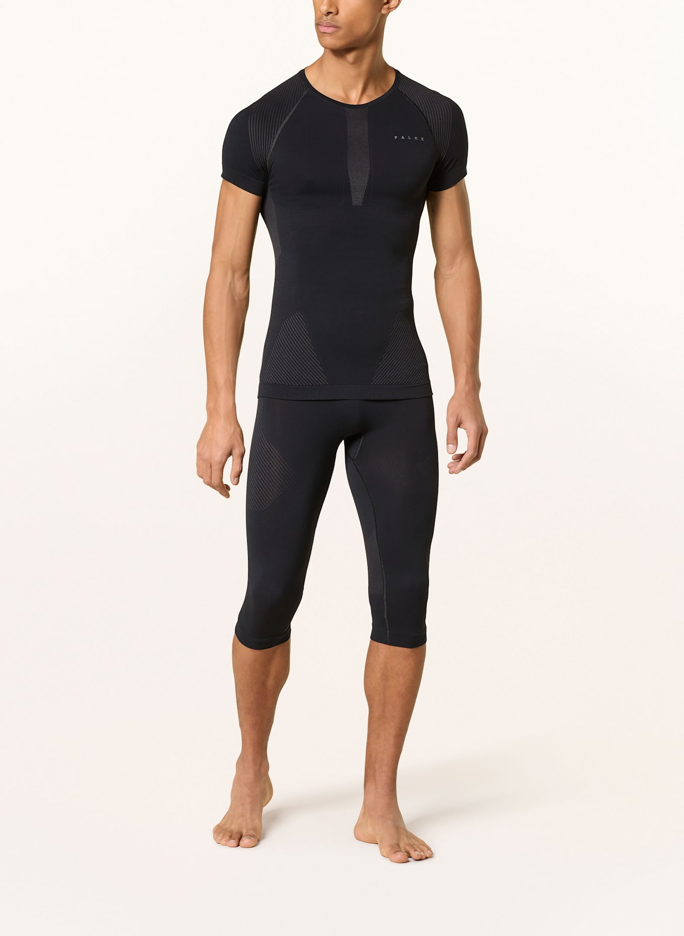 FALKE Koszulka funkcyjna WARM: CZARNY