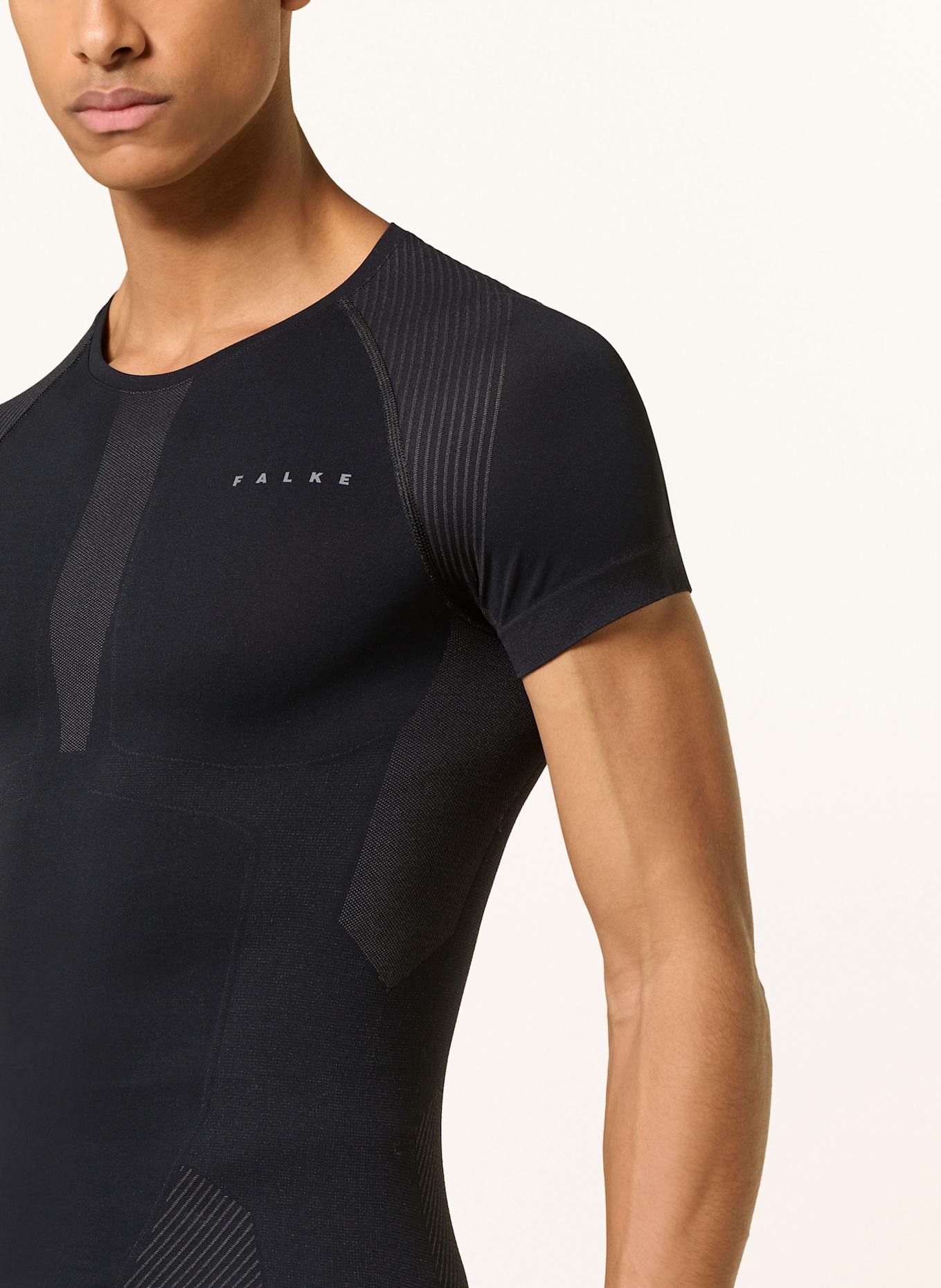 FALKE Koszulka funkcyjna WARM: CZARNY