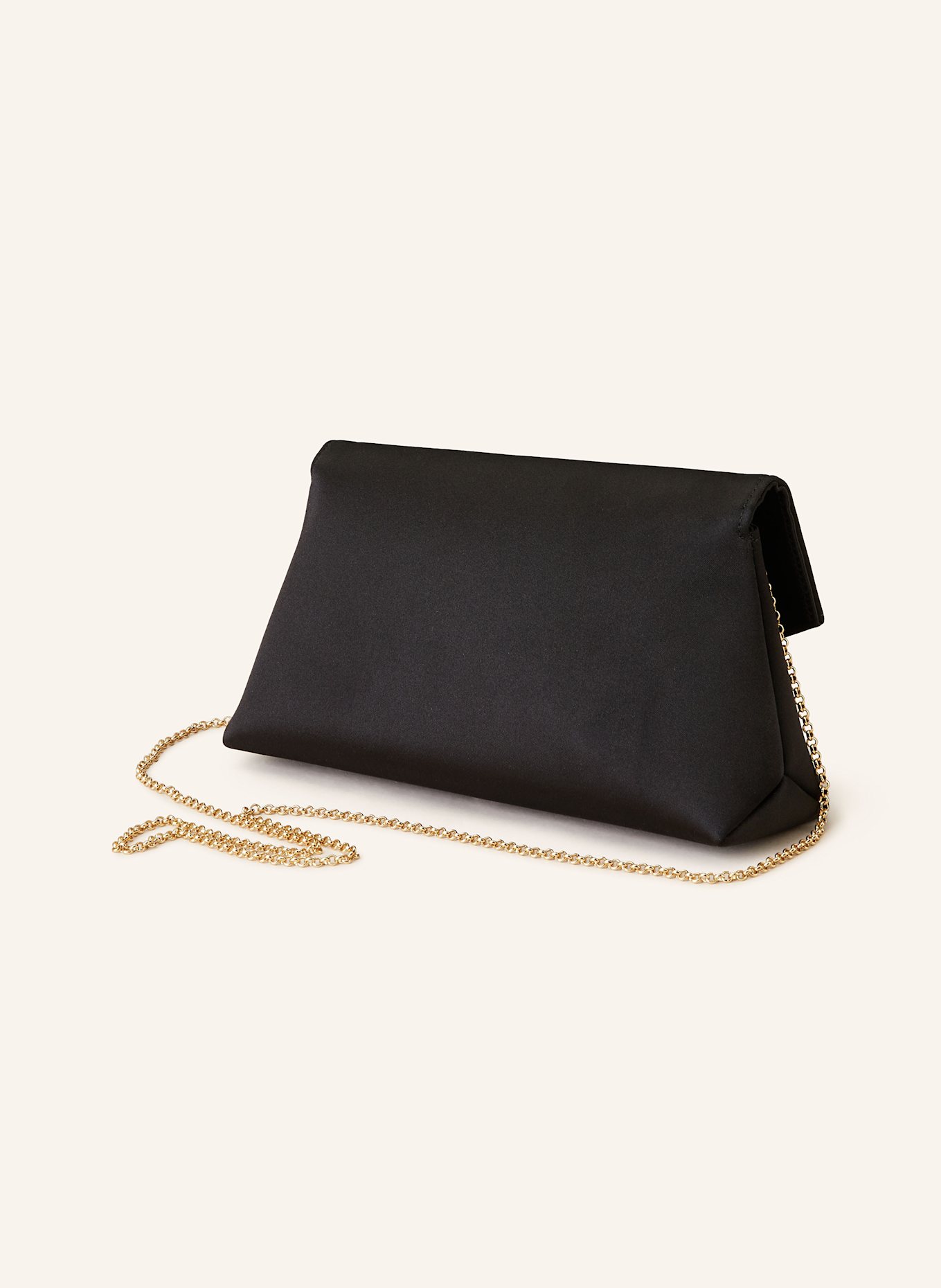 HIBOURAMA KATY clutch with decorative gems: BLACK