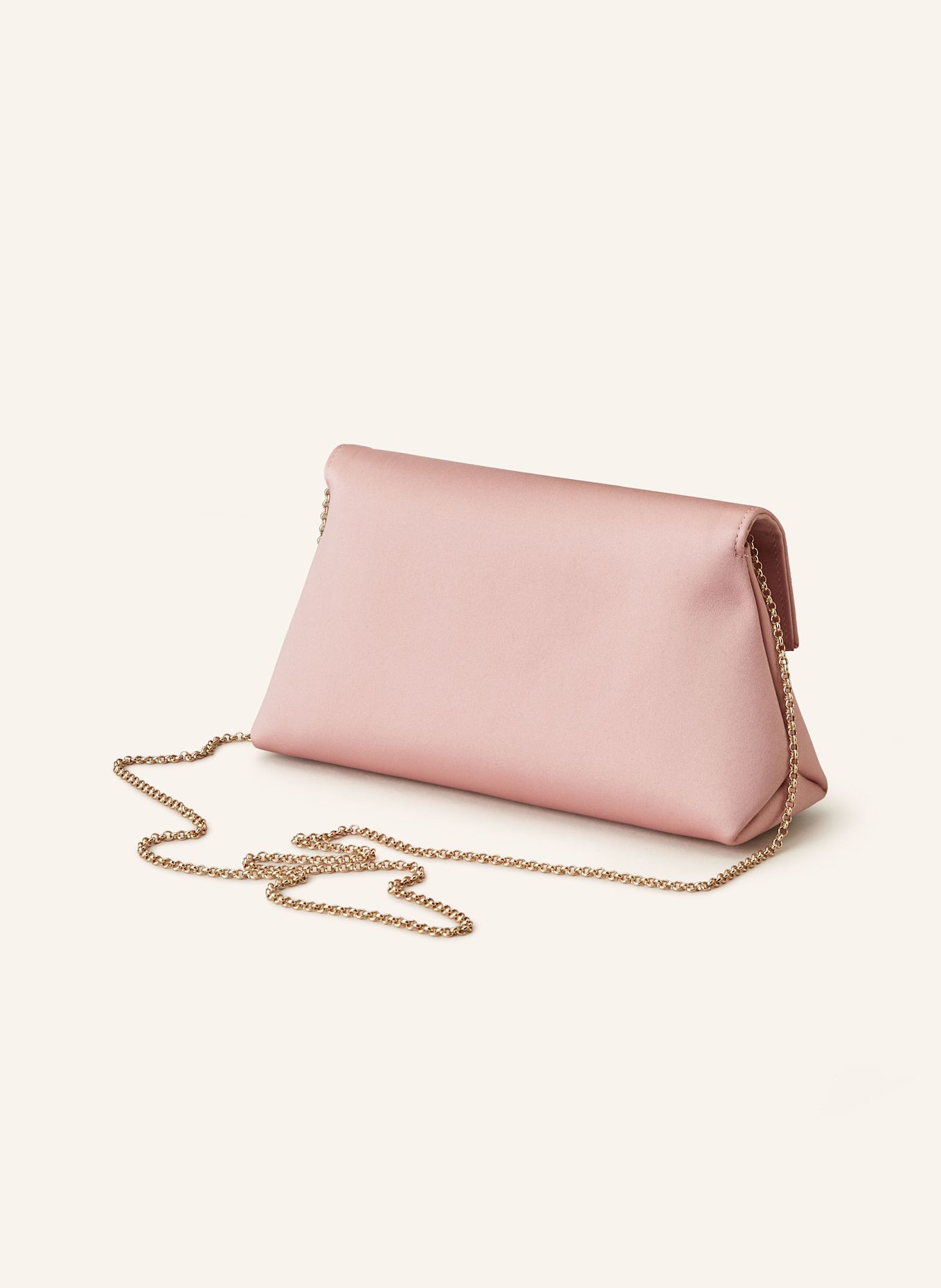HIBOURAMA KATY clutch with decorative gems: LIGHT PINK