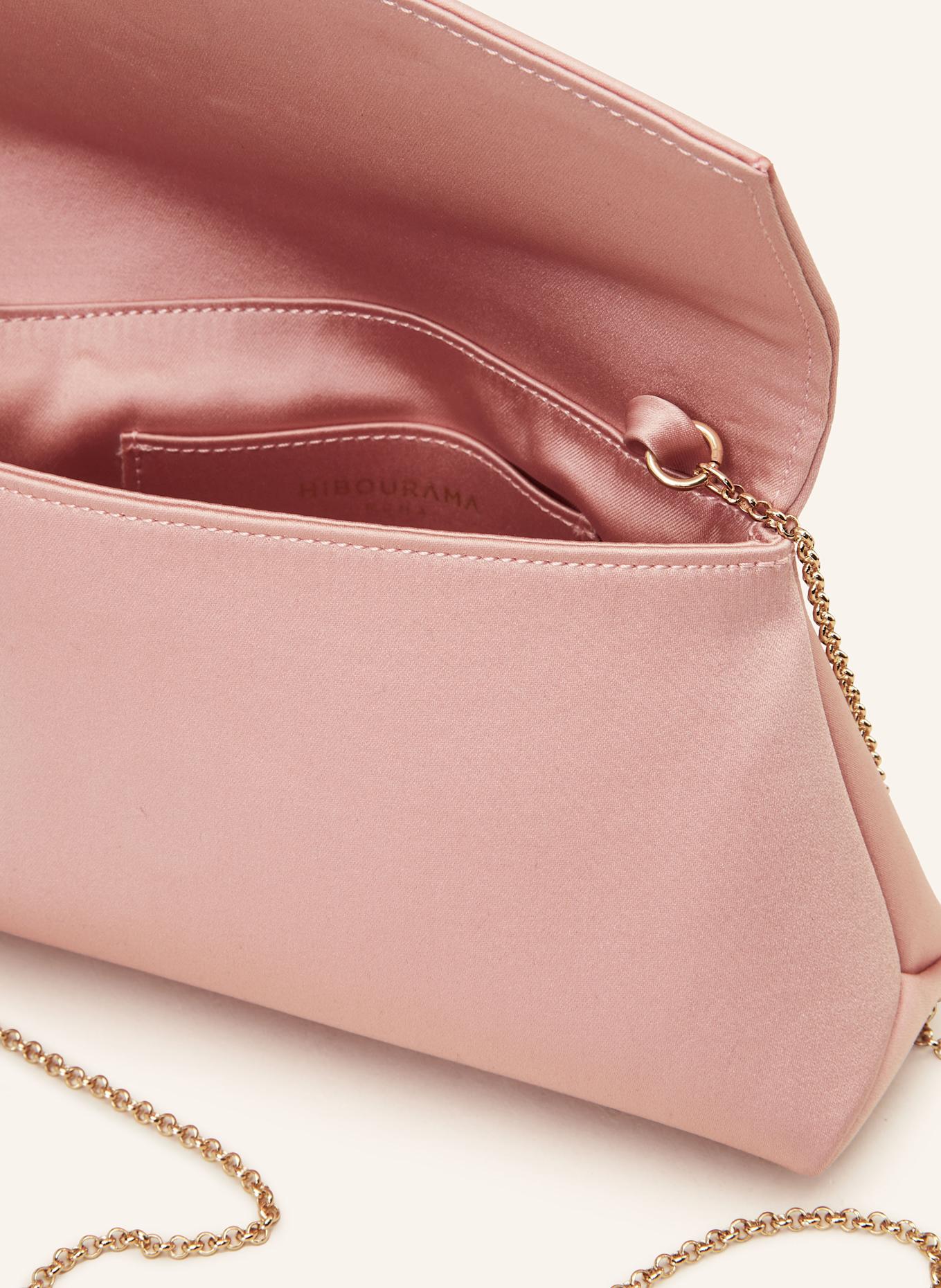 HIBOURAMA KATY clutch with decorative gems: LIGHT PINK